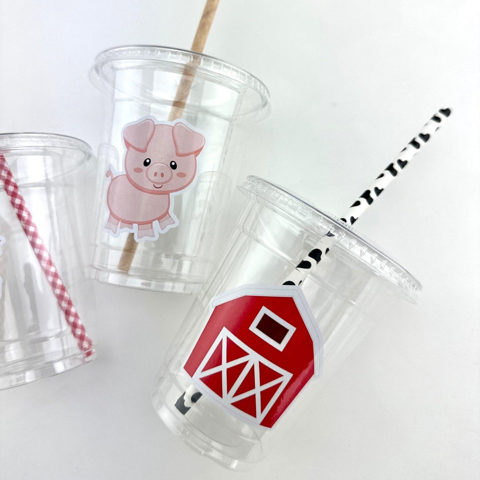 Farm Party Plastic Cups - Stesha Party