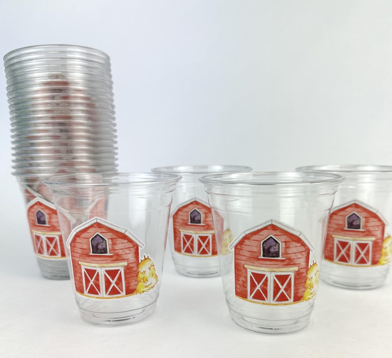Farm Theme Party Cups 24ct 12oz - Stesha Party