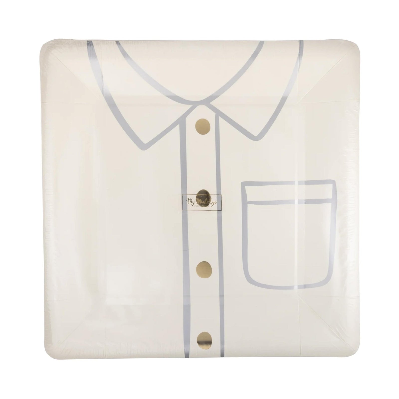 Fathers Day Shirt Plates 8ct - Stesha Party