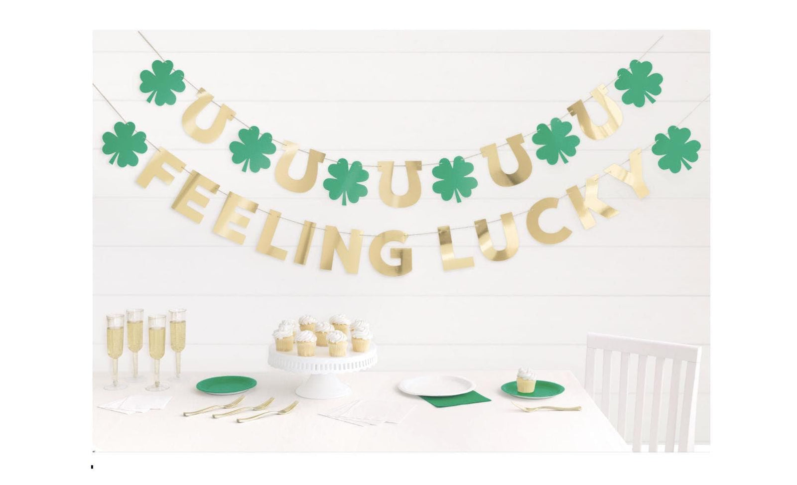 Feeling Lucky Shamrock Banners - Stesha Party