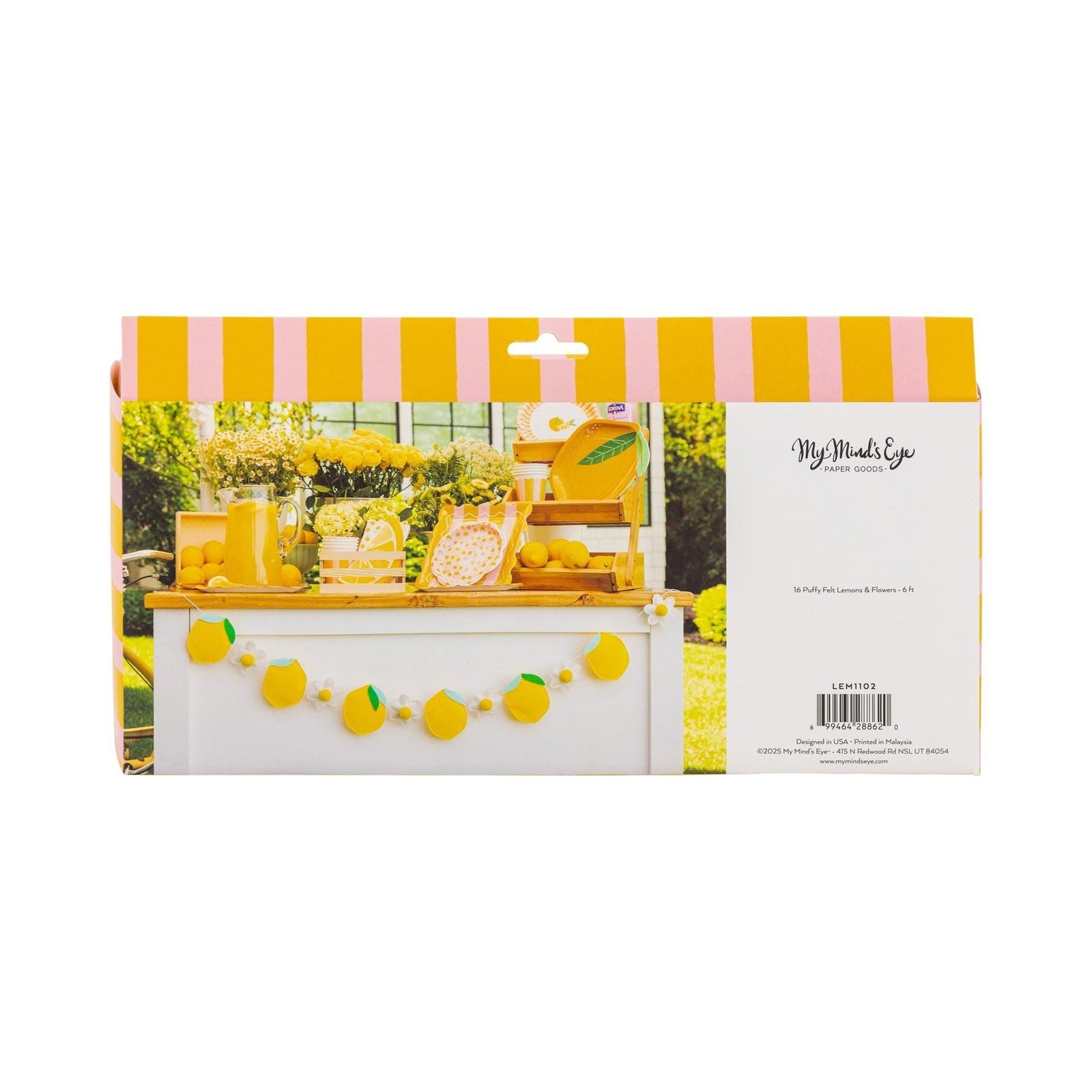 Felt Lemon & Daisy Banner - Stesha Party