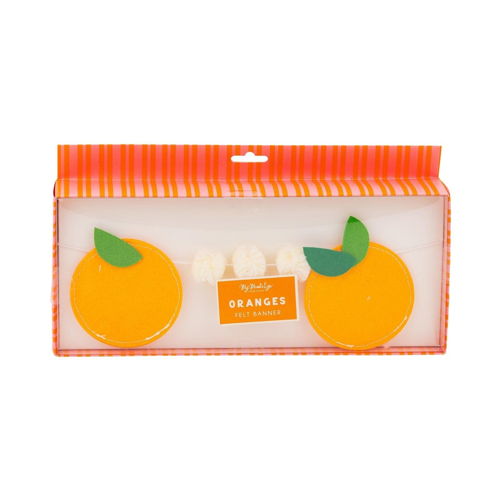 Felt Orange Banner - Stesha Party