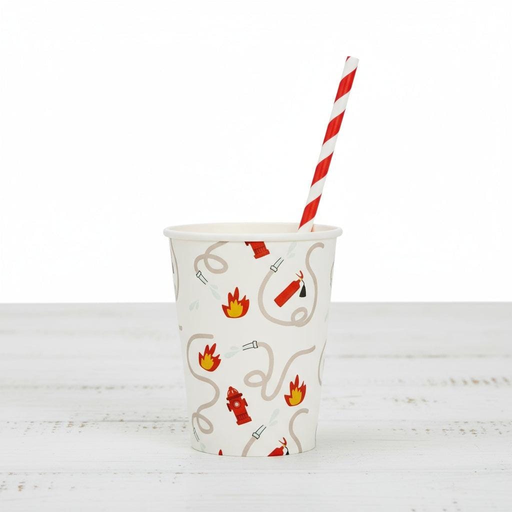 Firefighter Cups 8ct - Stesha Party