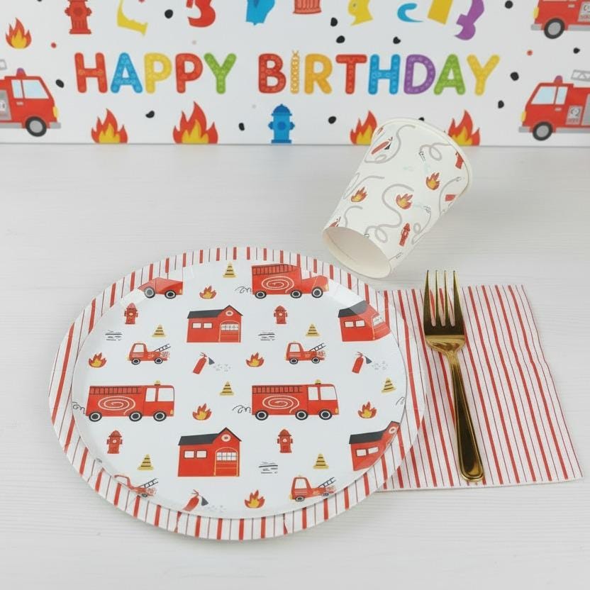 Firefighter Cups 8ct - Stesha Party