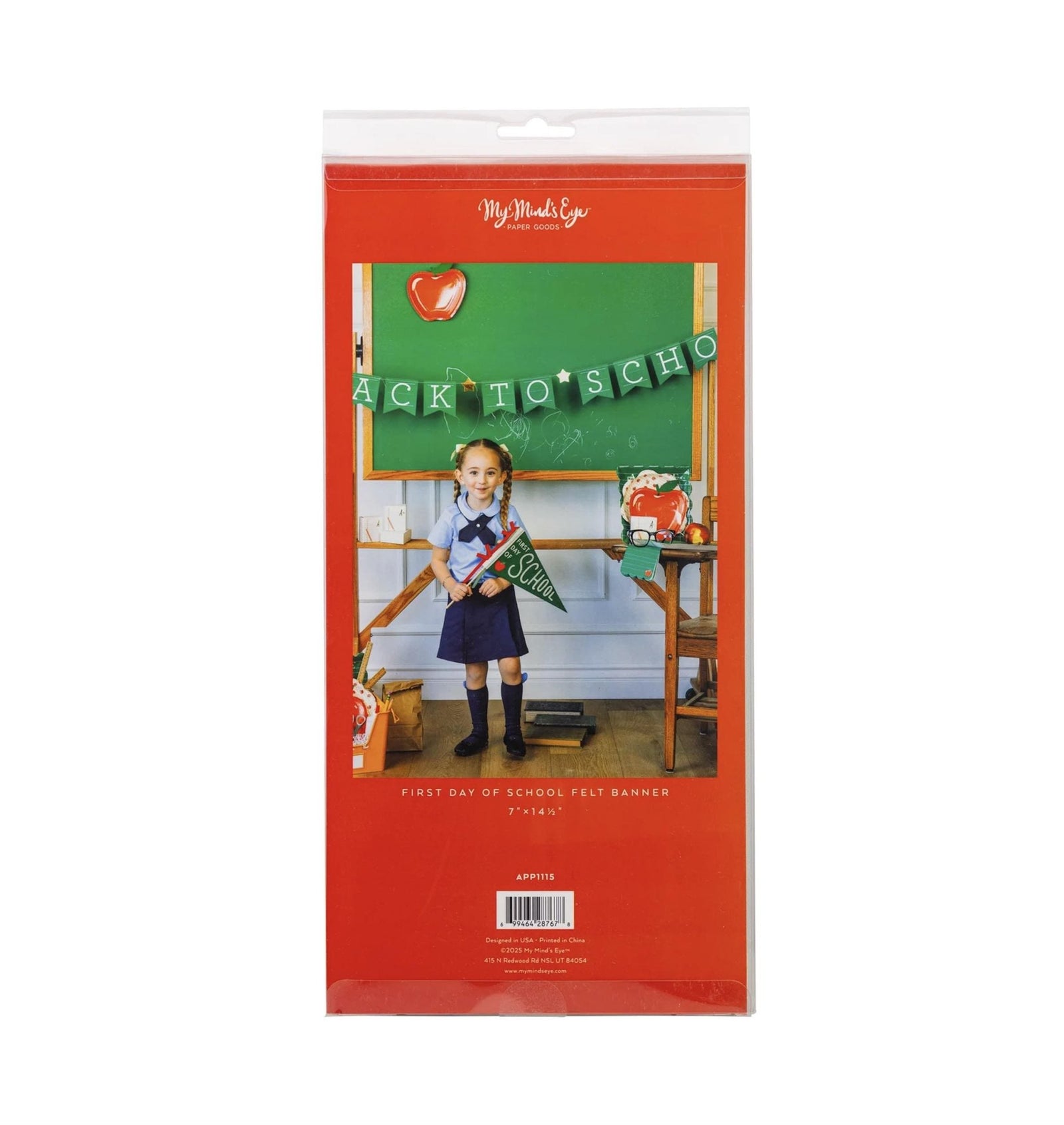 First Day of School Felt Pennant Flag - Stesha Party