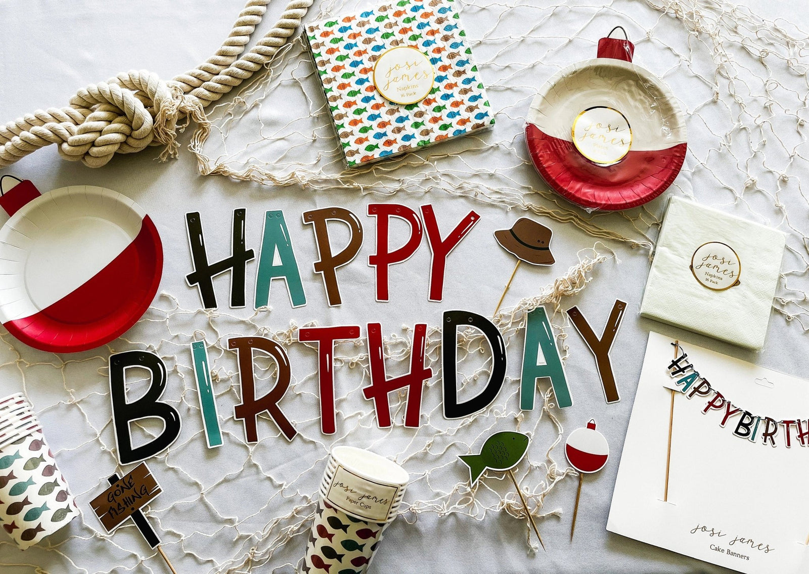 Fishing Party Napkins 16ct - Stesha Party