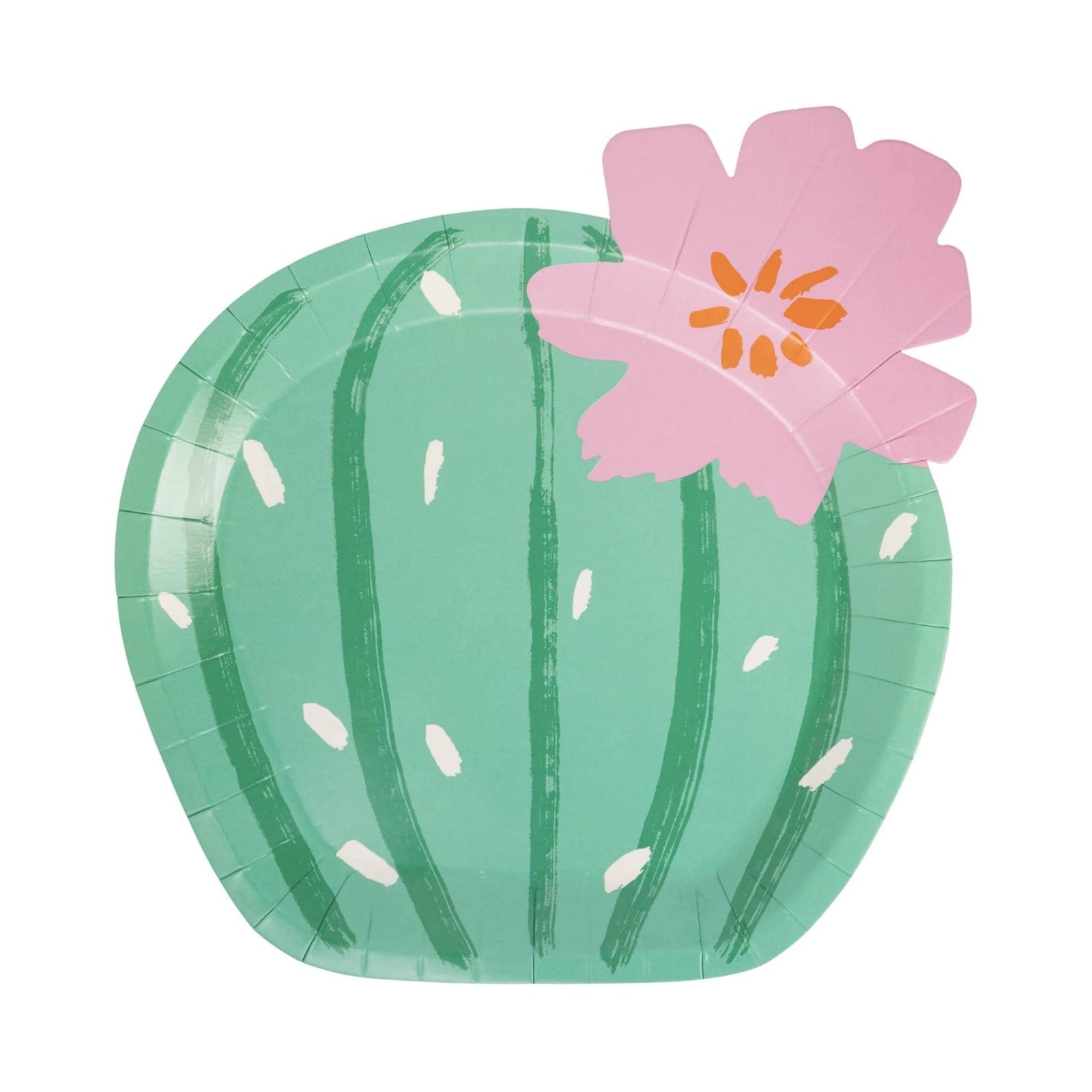 Floral Cactus Plates - Stesha Party
