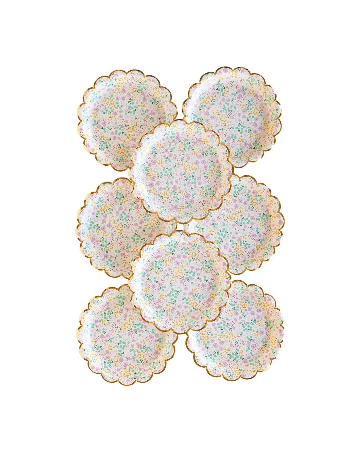 Floral Dessert Plates 8ct - Stesha Party