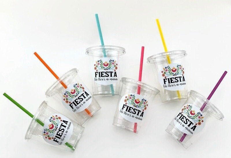Floral Fiesta Plastic Cups 12ct - Stesha Party