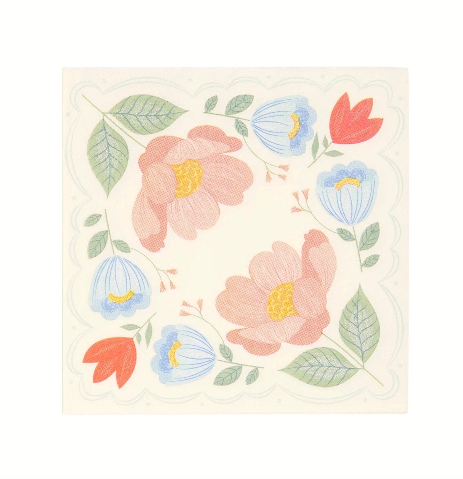 Floral Garden Birthday Napkins - Stesha Party