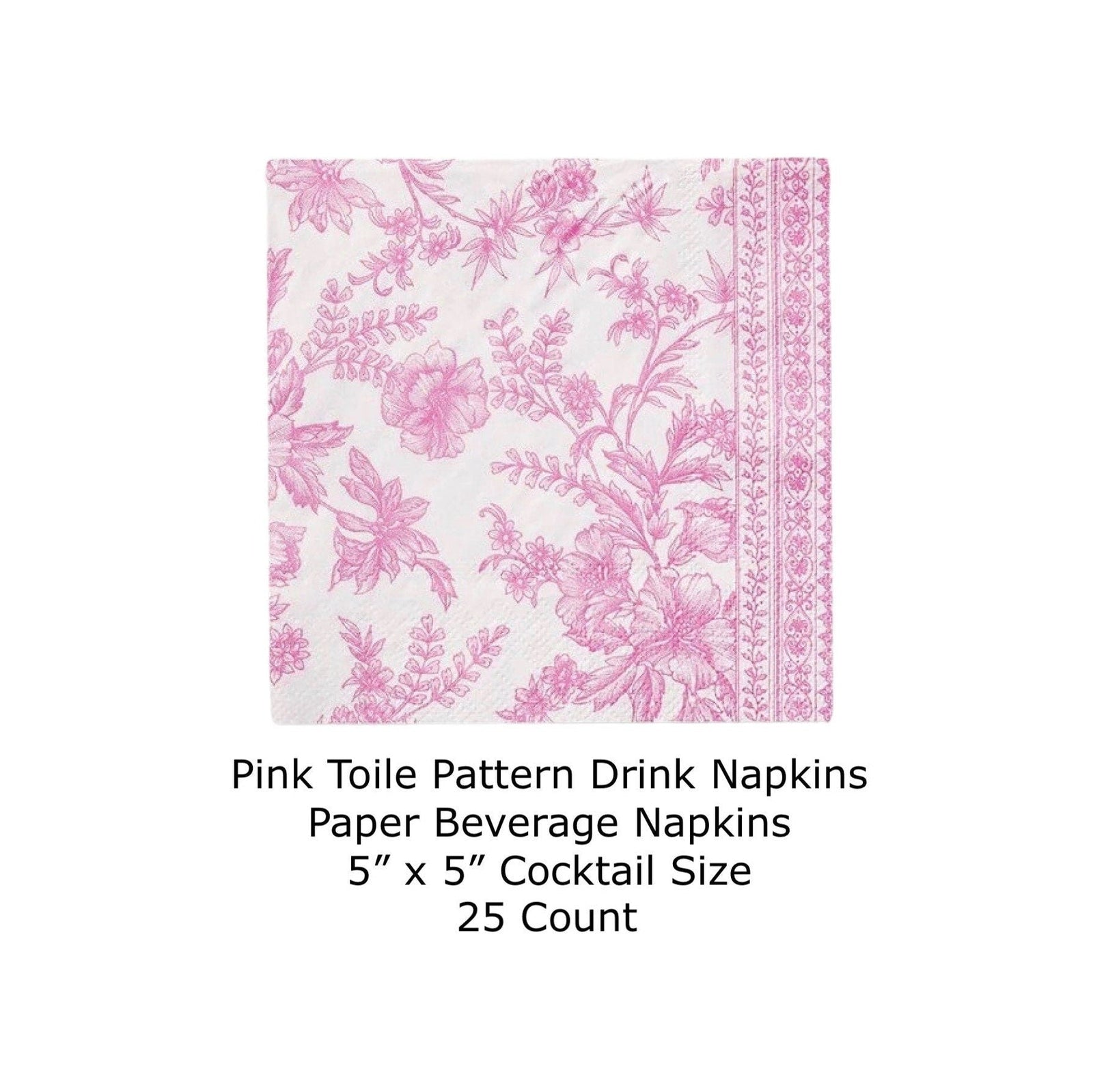 Floral Garden Party Napkins - Stesha Party