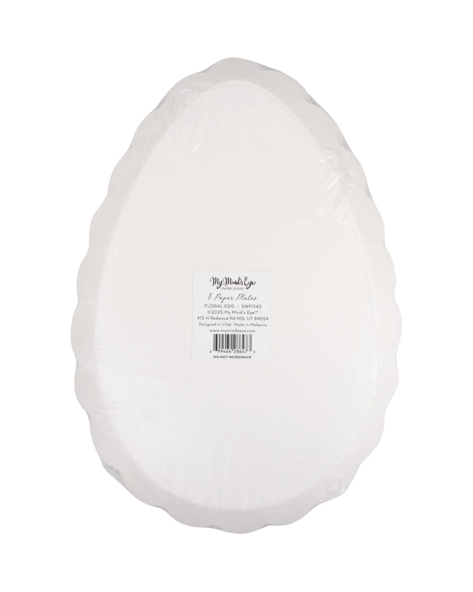 Floral Spring Easter Egg Paper Plates 8ct - Stesha Party