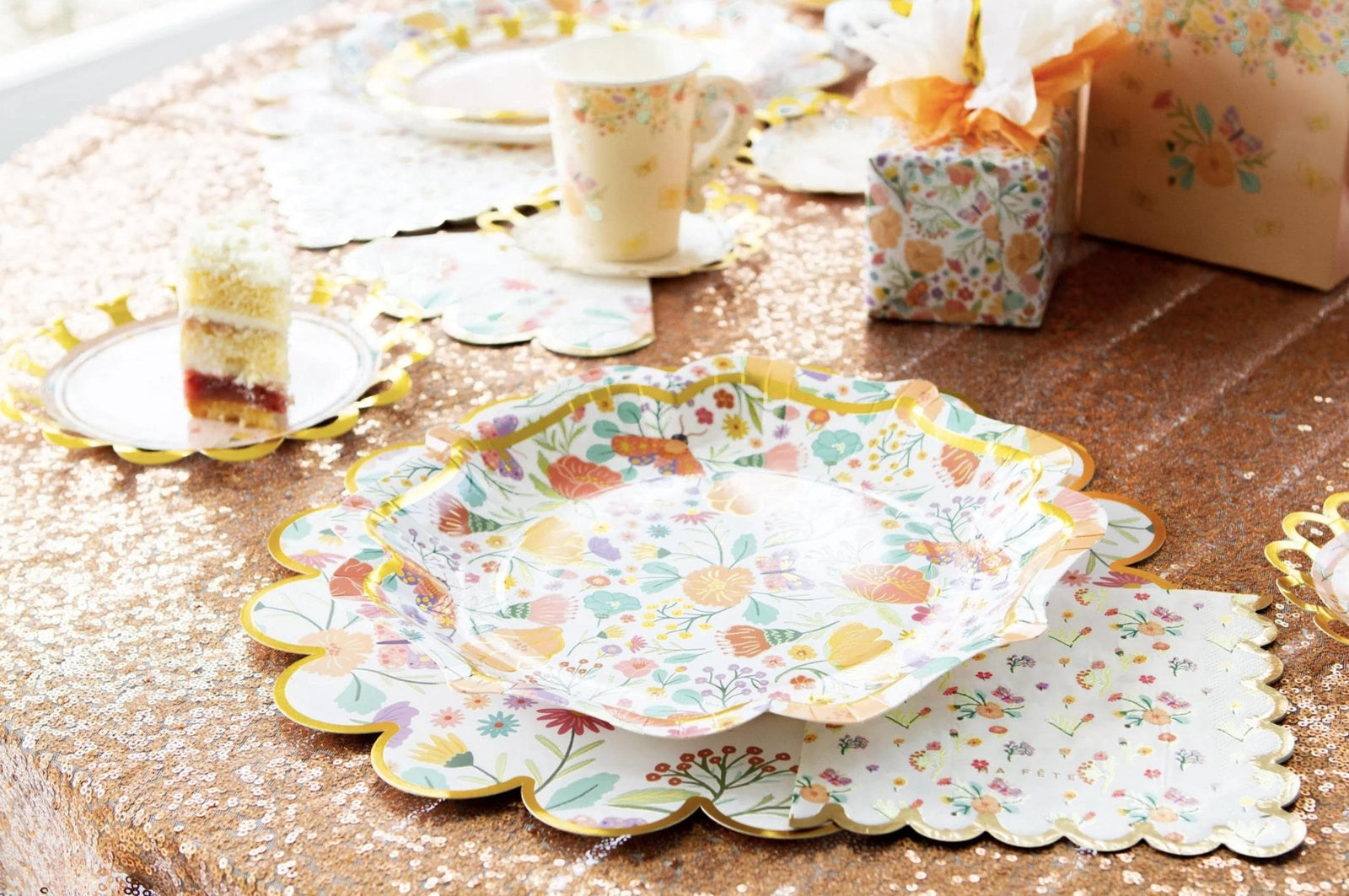 Floral Tea Party Napkins - Stesha Party