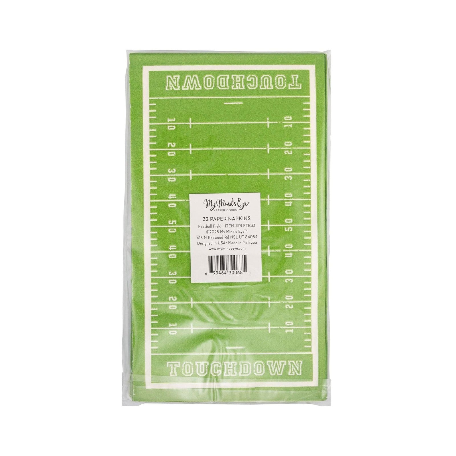 Football Field Dinner Napkins 24ct - Stesha Party