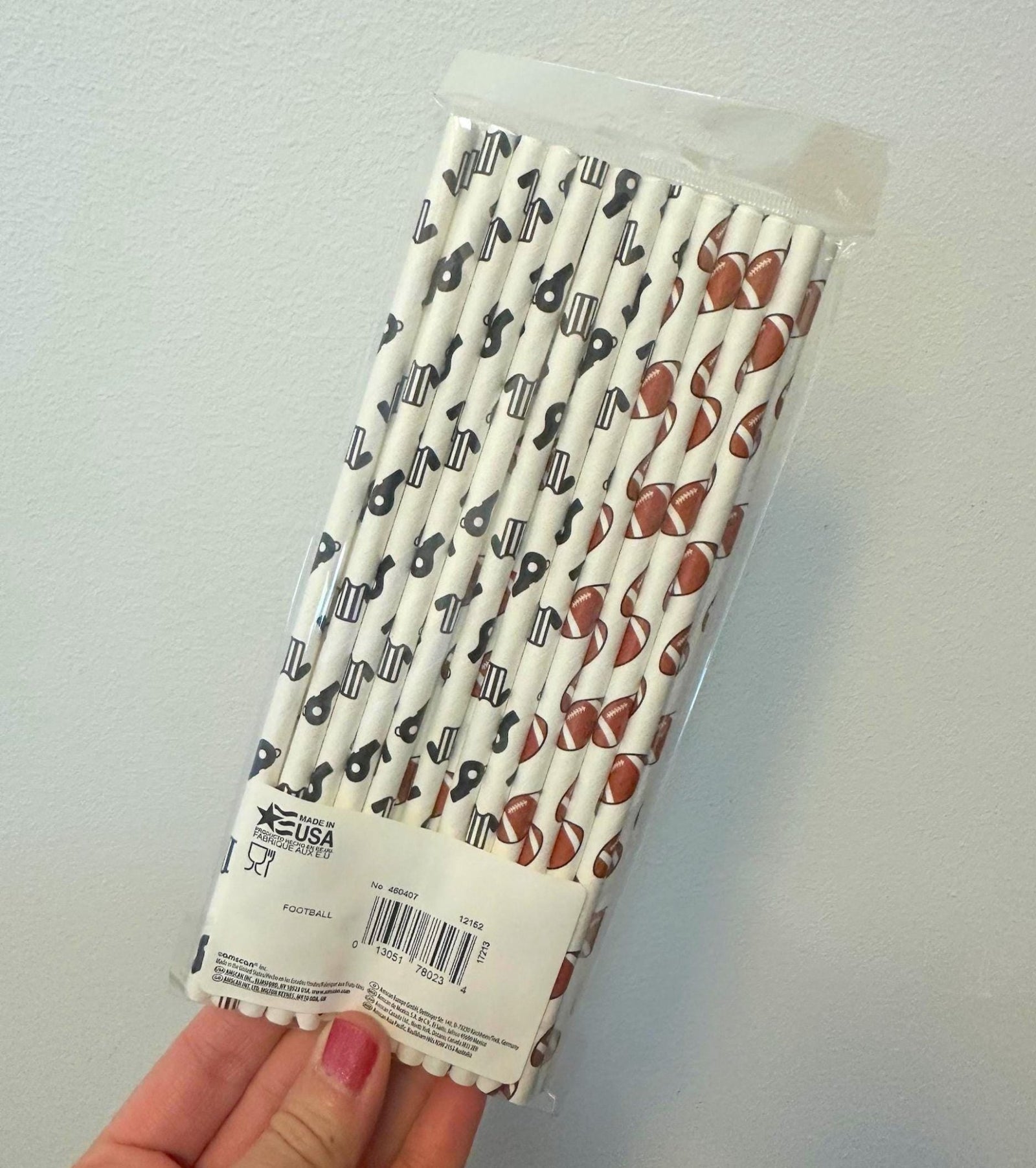 Football Party Paper Straws - Stesha Party