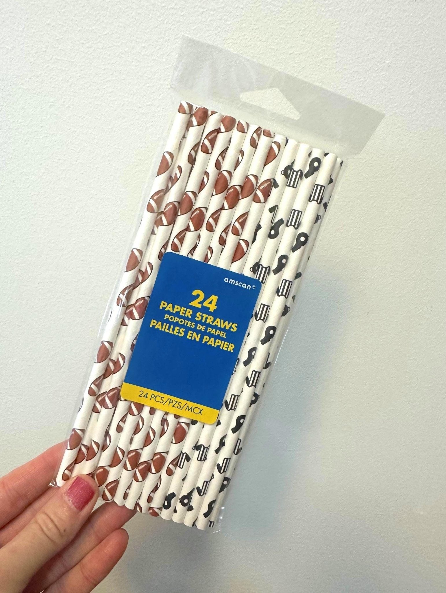 Football Party Paper Straws - Stesha Party