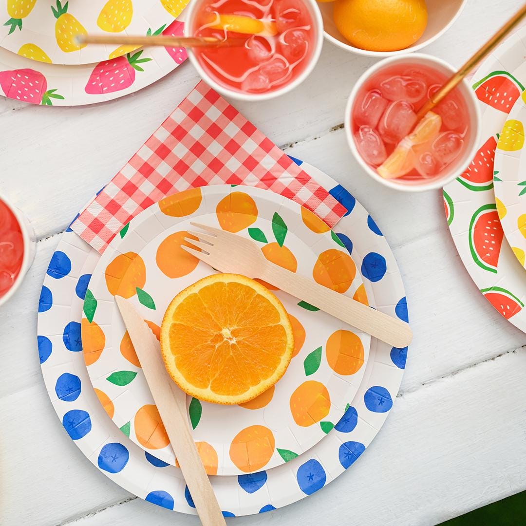 Fruit Party Plates - Stesha Party