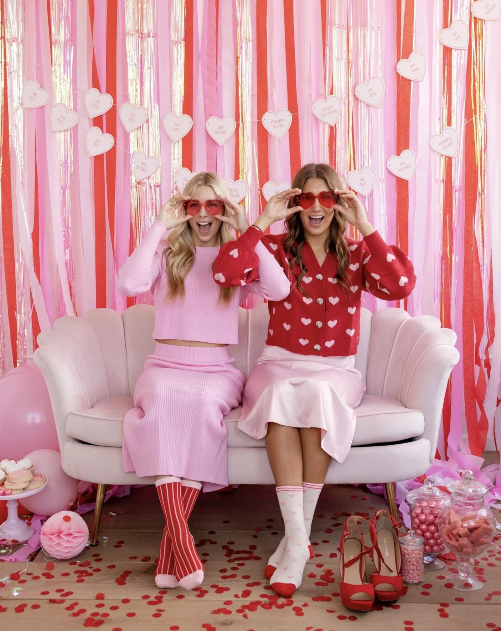 Galentine Heart Banner - Stesha Party