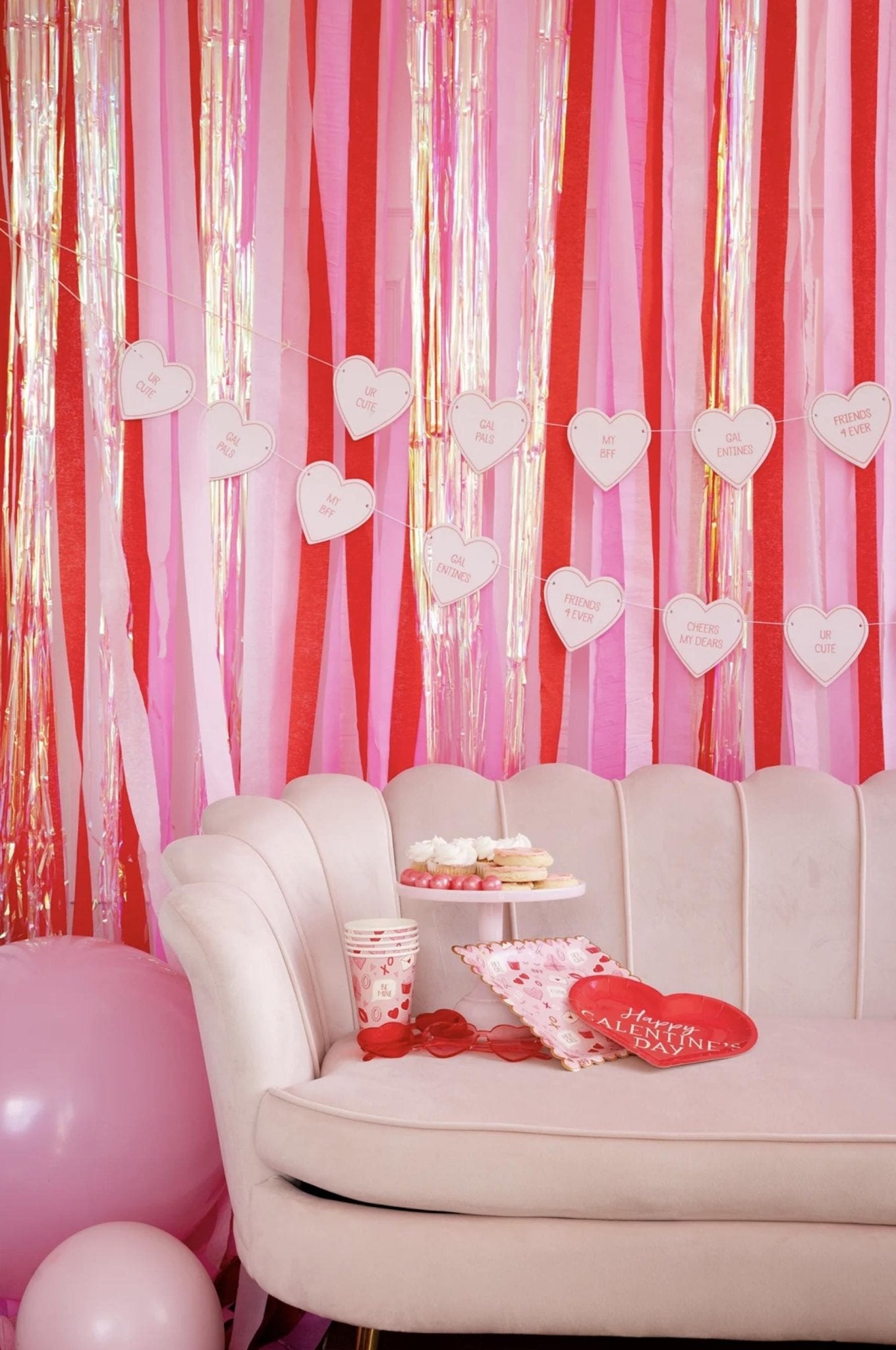 Galentine Heart Banner - Stesha Party