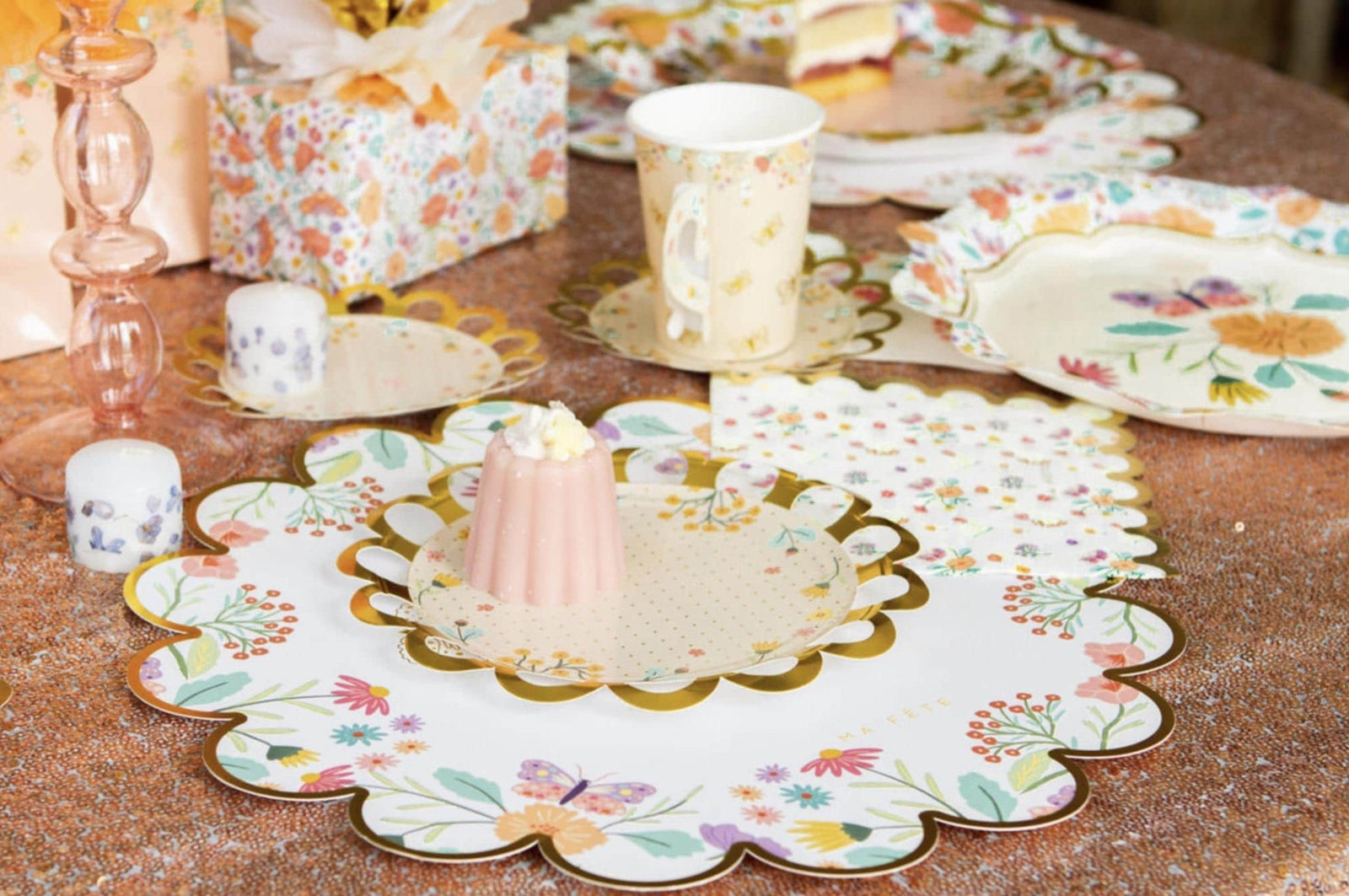 Garden Party Floral Placemats 8ct - Stesha Party