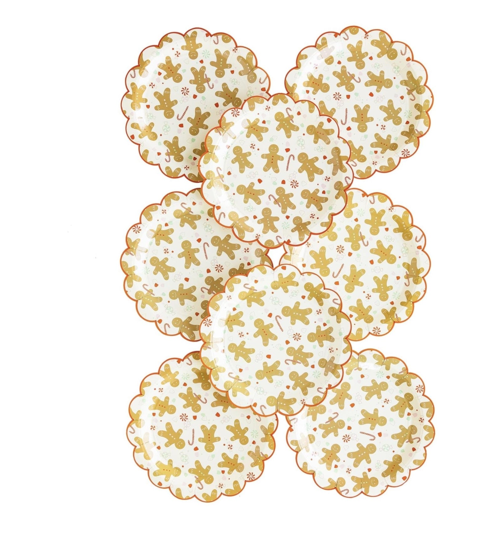 Gingerbread Cookie Plates - Stesha Party