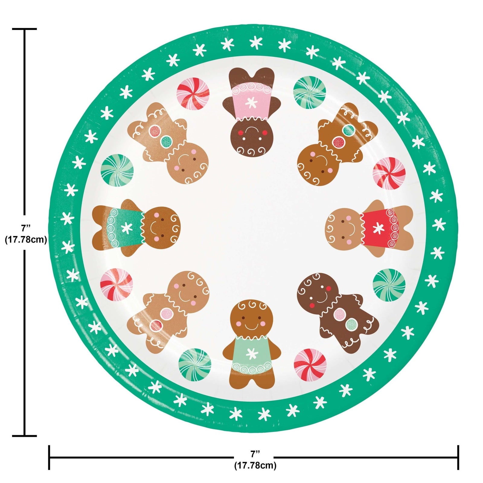 Gingerbread Dessert Plates 8ct - Stesha Party