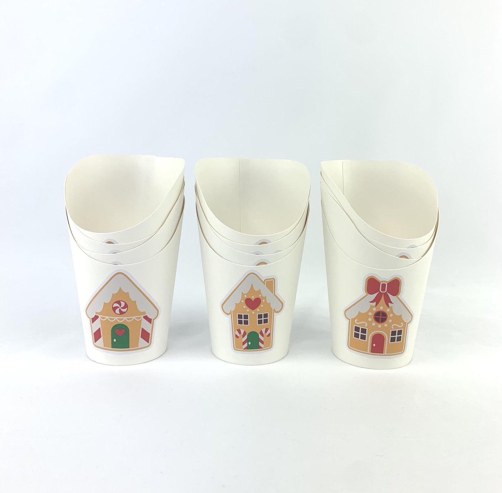 Gingerbread House Charcuterie Cups - Stesha Party