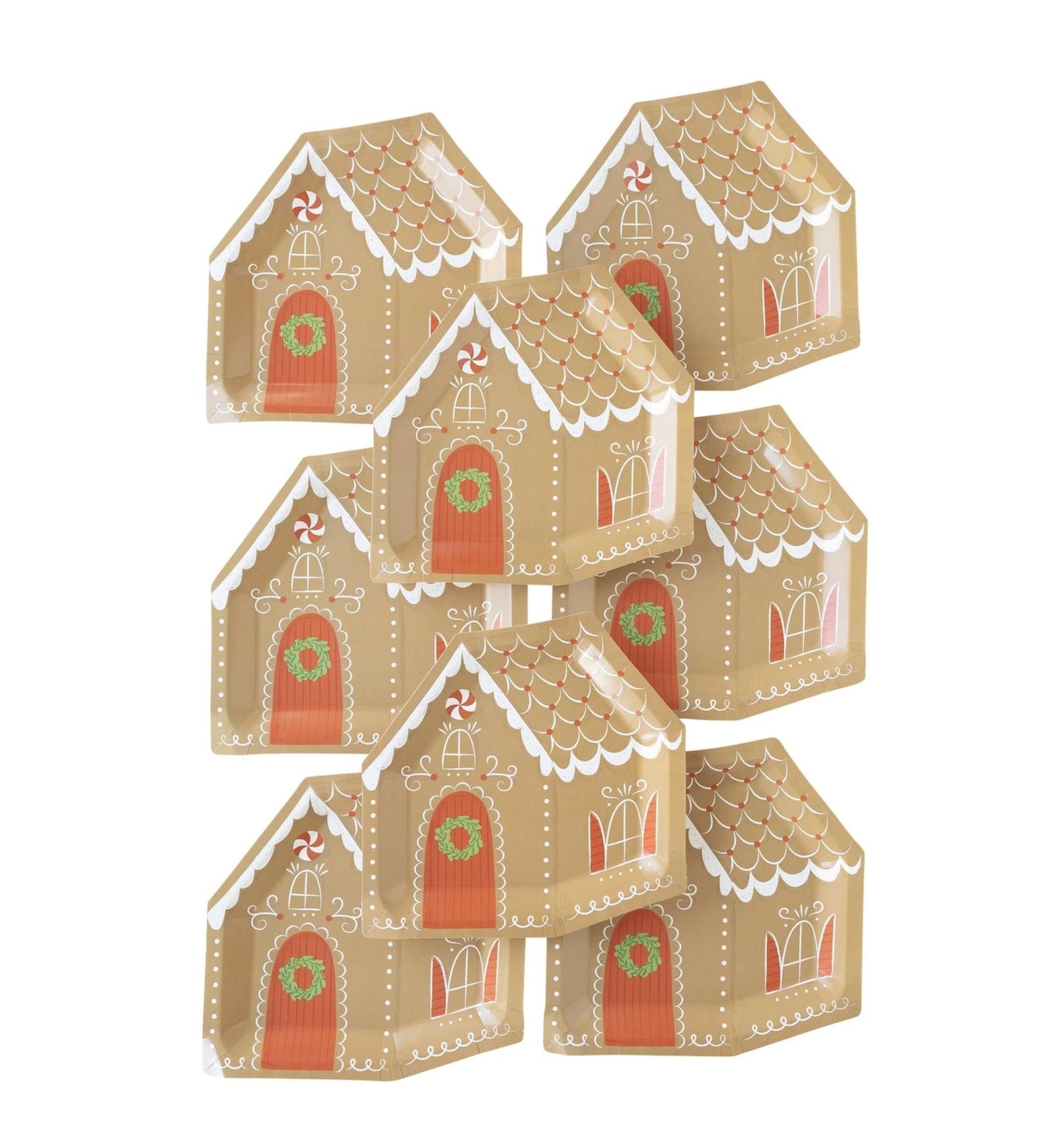 Gingerbread House Plates - Stesha Party