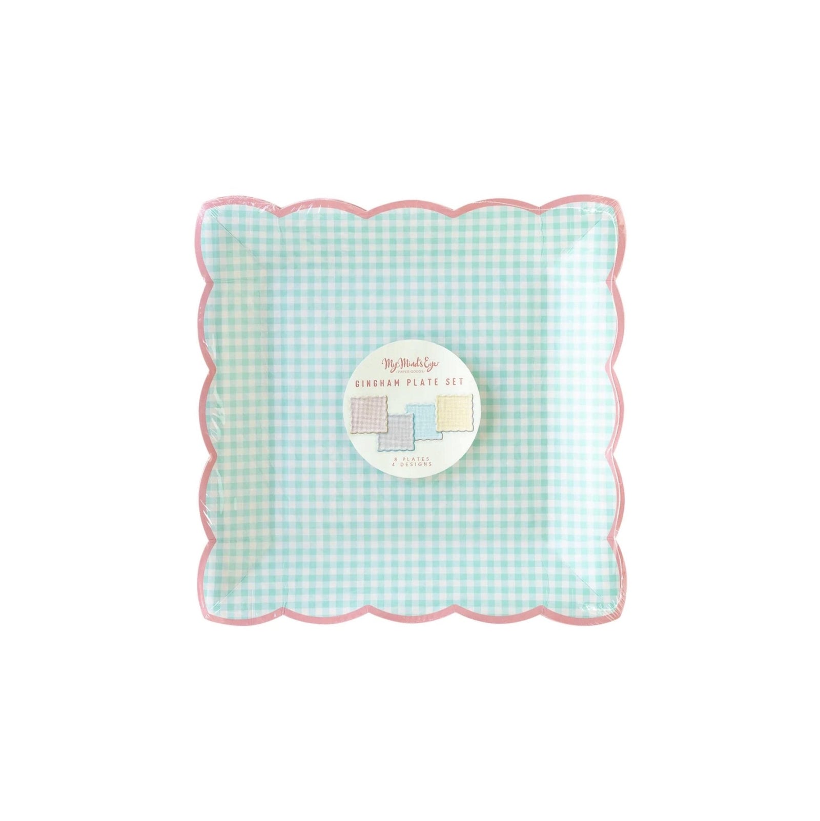Gingham Party Plates - Stesha Party