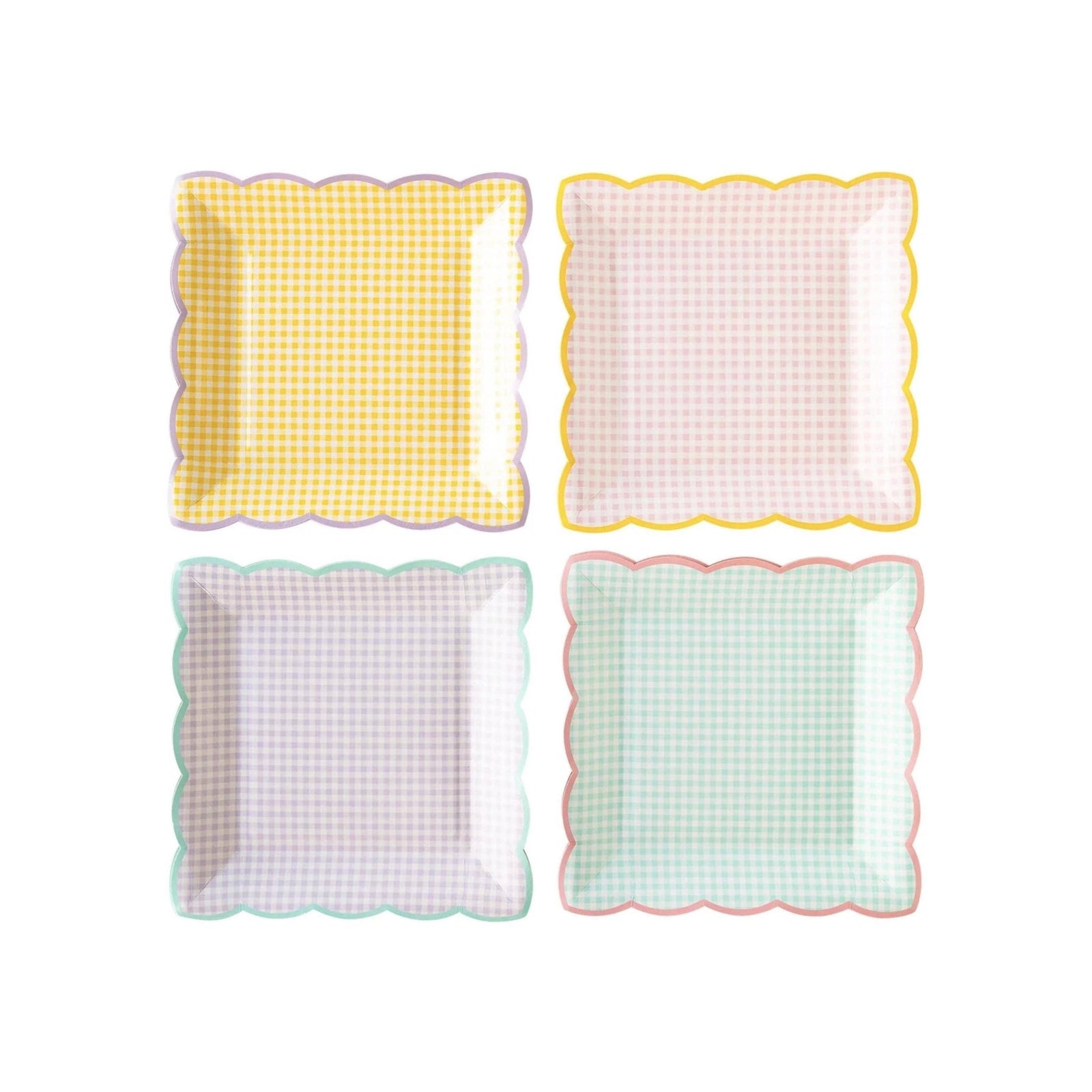 Gingham Party Plates - Stesha Party