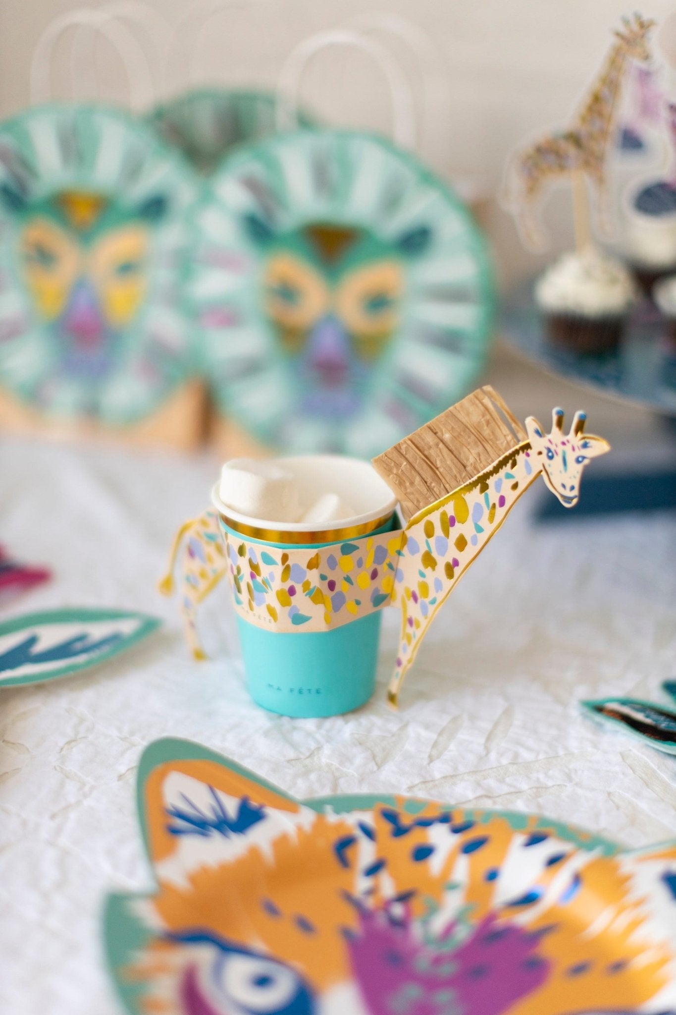 Giraffe Party Cups - Stesha Party