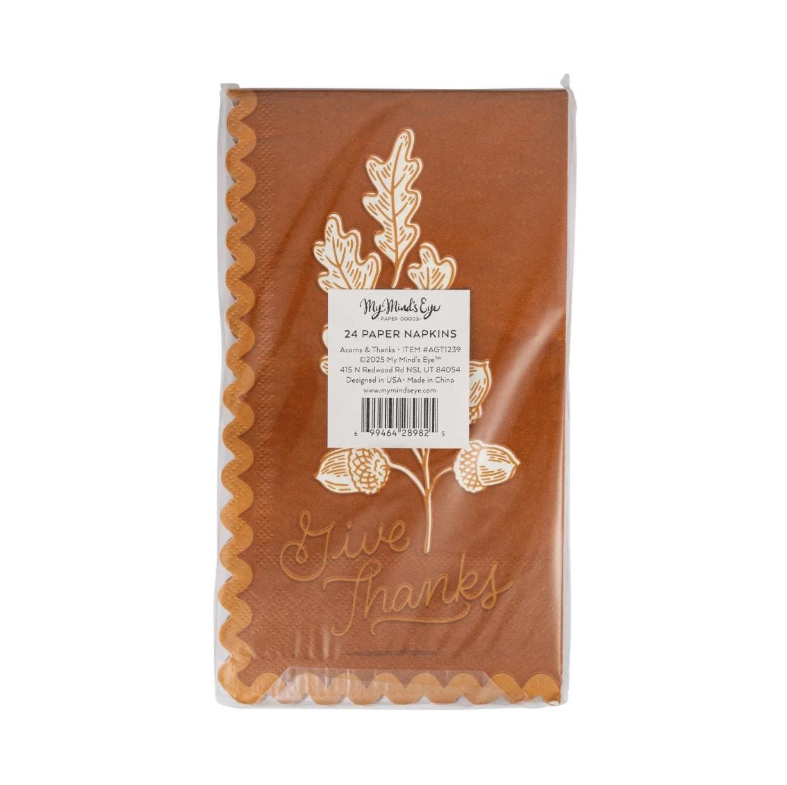 Give Thanks Thanksgiving Napkins - Stesha Party