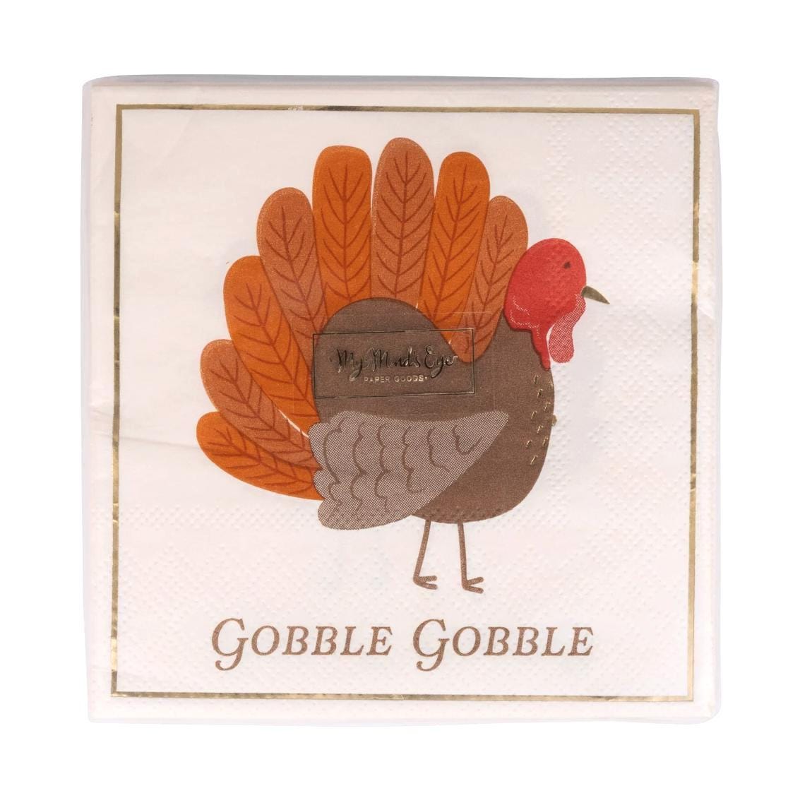 Gobble Gobble Turkey Napkins - Stesha Party