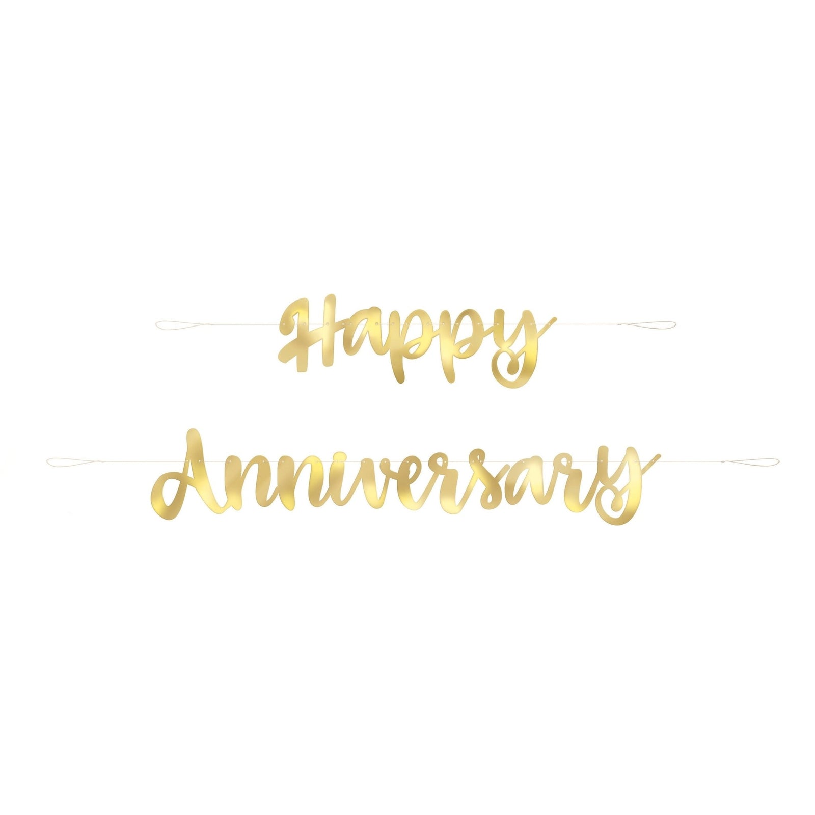 Gold Anniversary Party Banner - Stesha Party