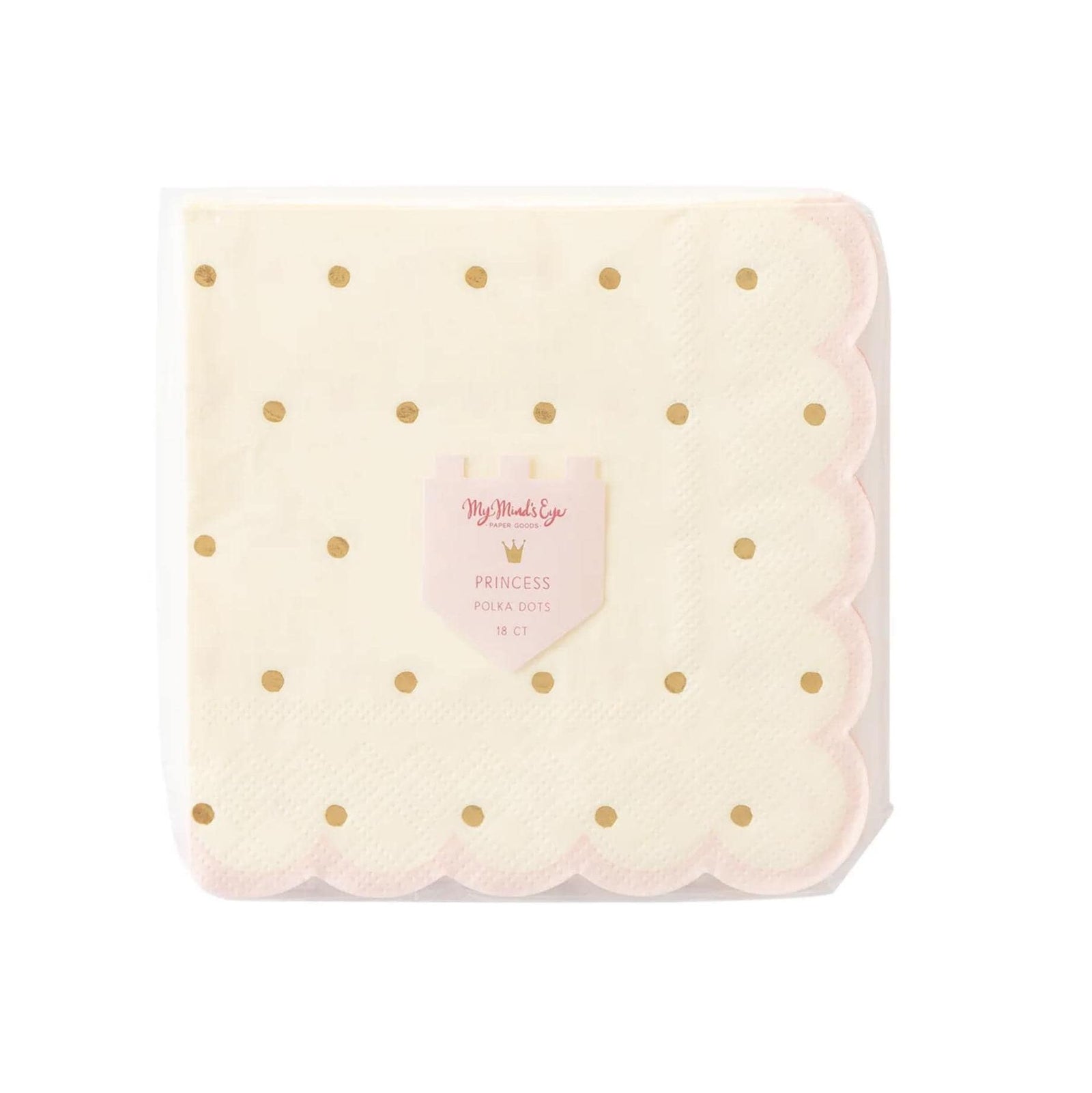 Gold Polkadot Napkins - Stesha Party