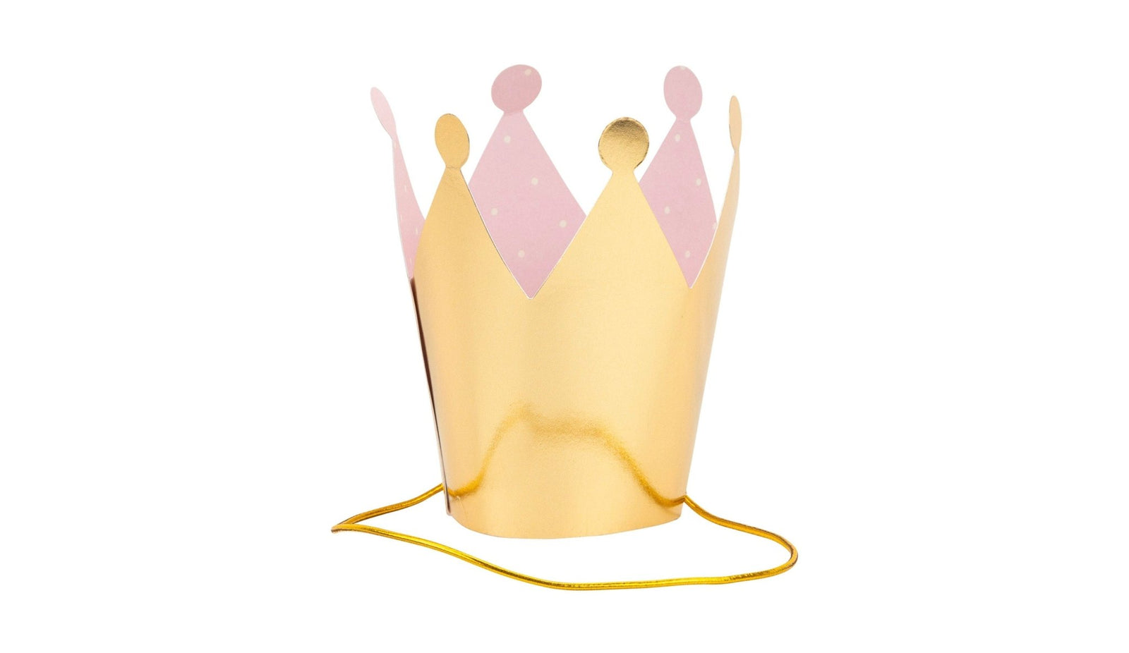 Gold Princess Party Crowns & Sticker Sheets - Stesha Party