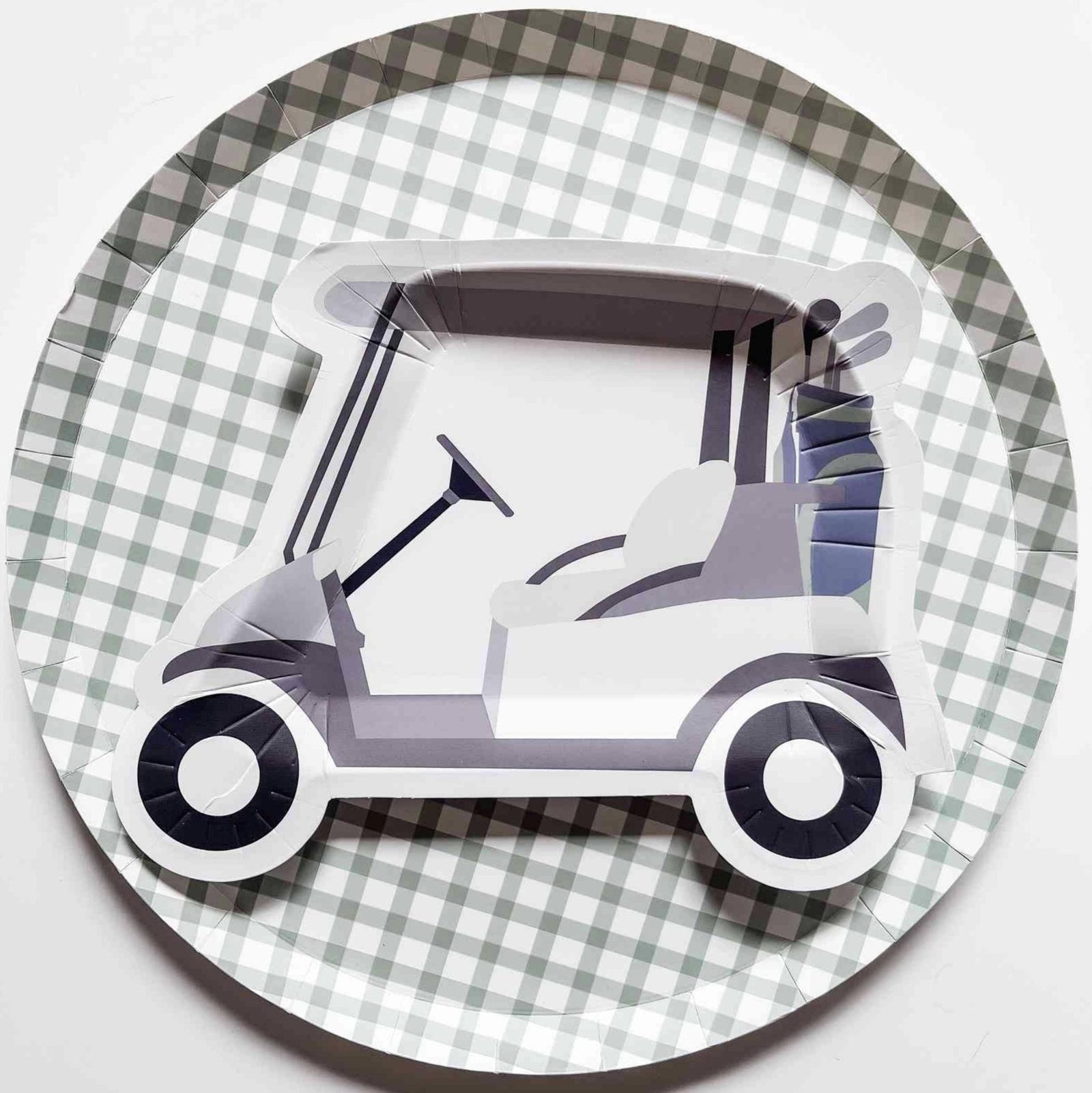 Golf Cart Dessert Plates 12ct - Stesha Party