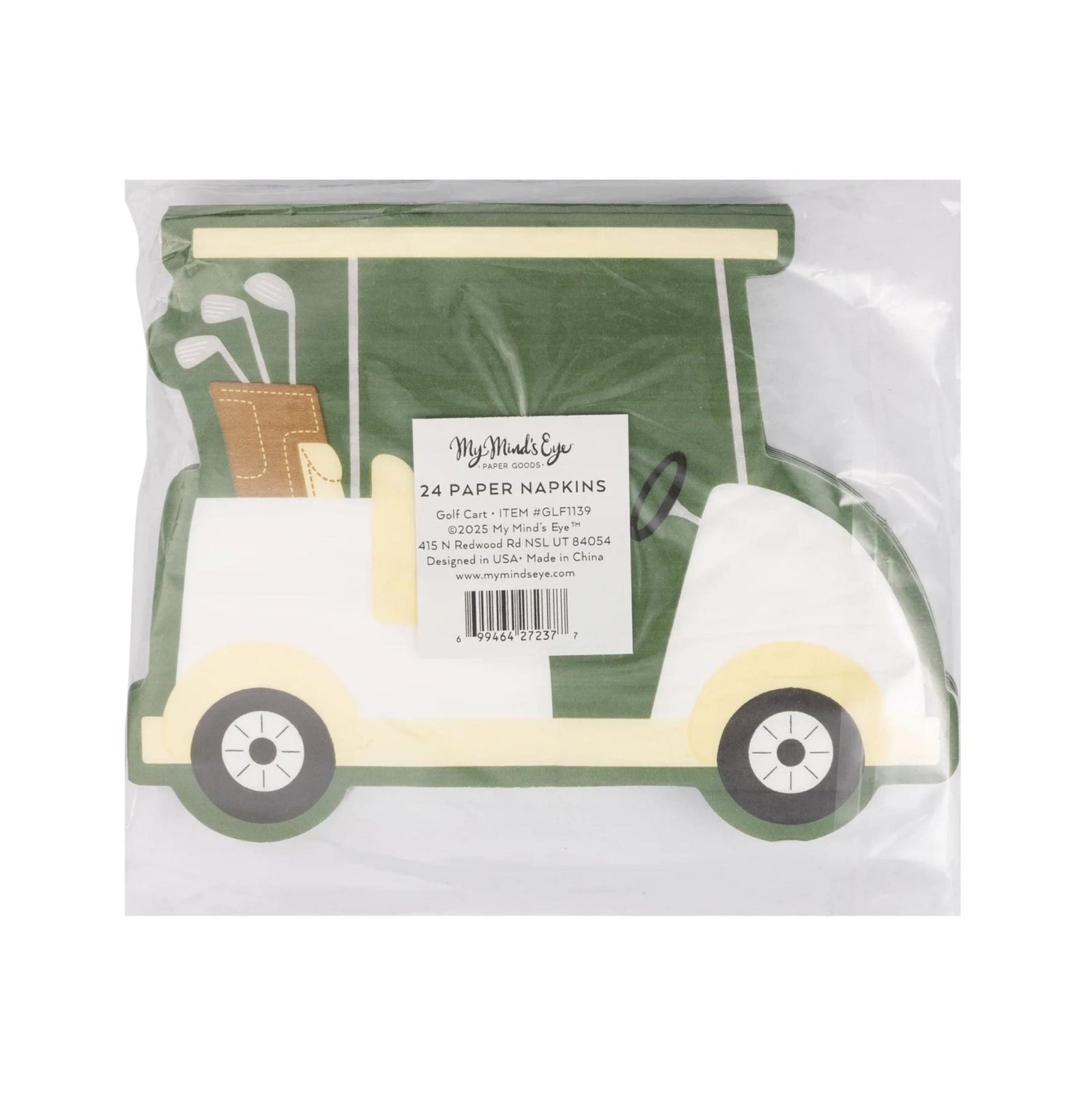 Golf Cart Party Napkins 24ct - Stesha Party