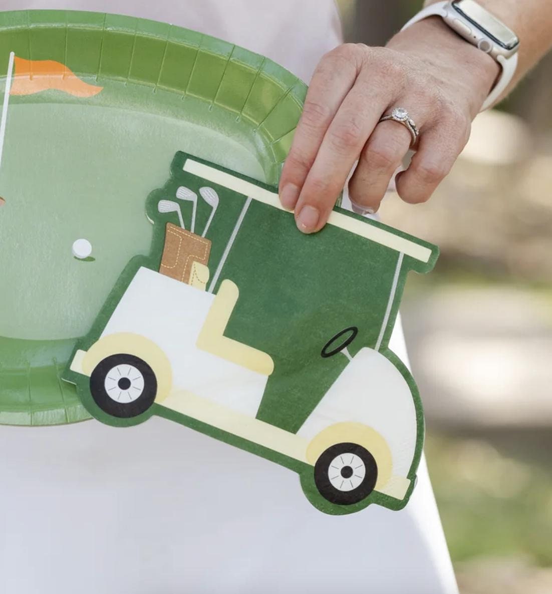 Golf Cart Party Napkins 24ct - Stesha Party