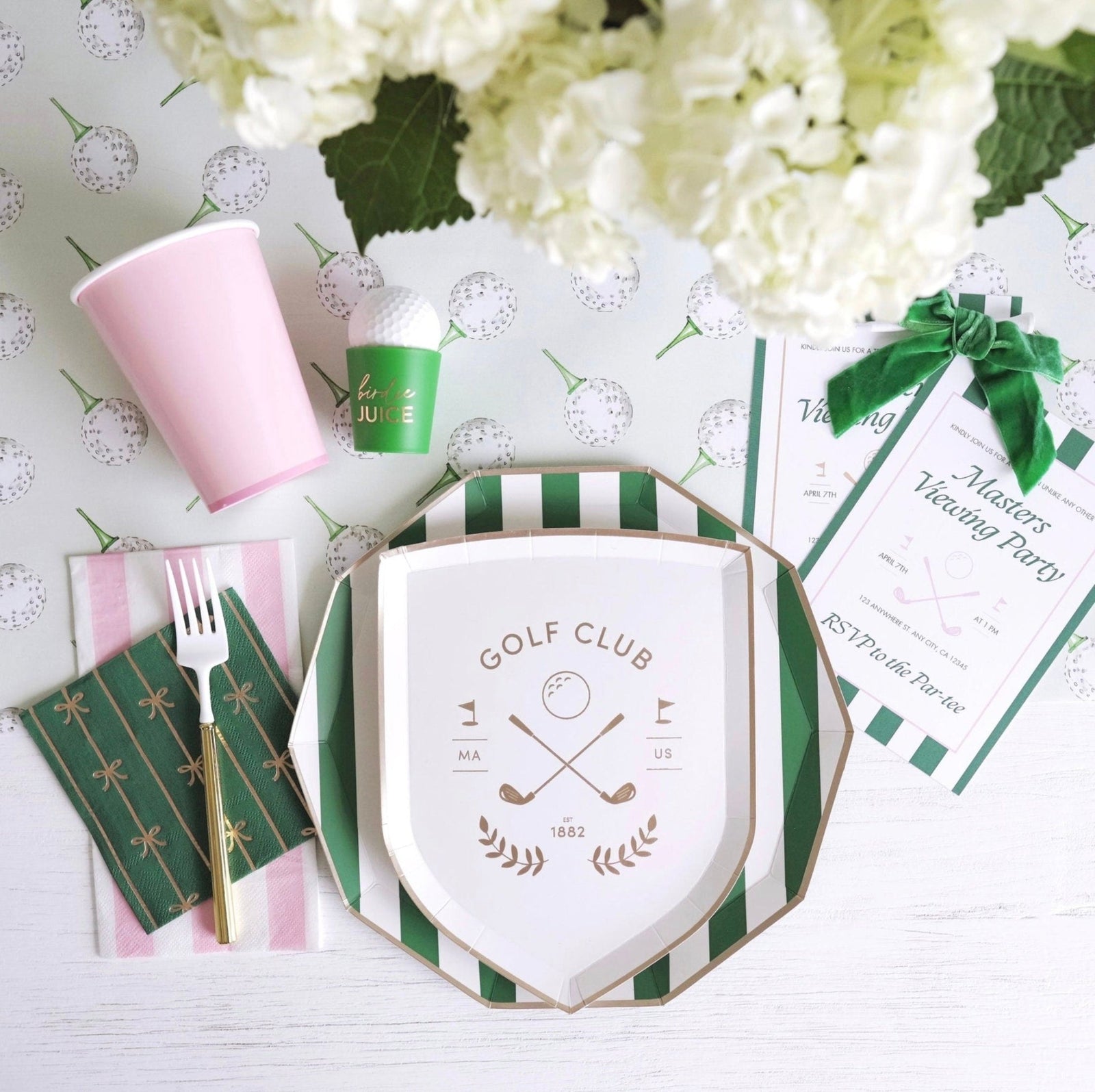 Golf Club Party Plates 8ct - Stesha Party