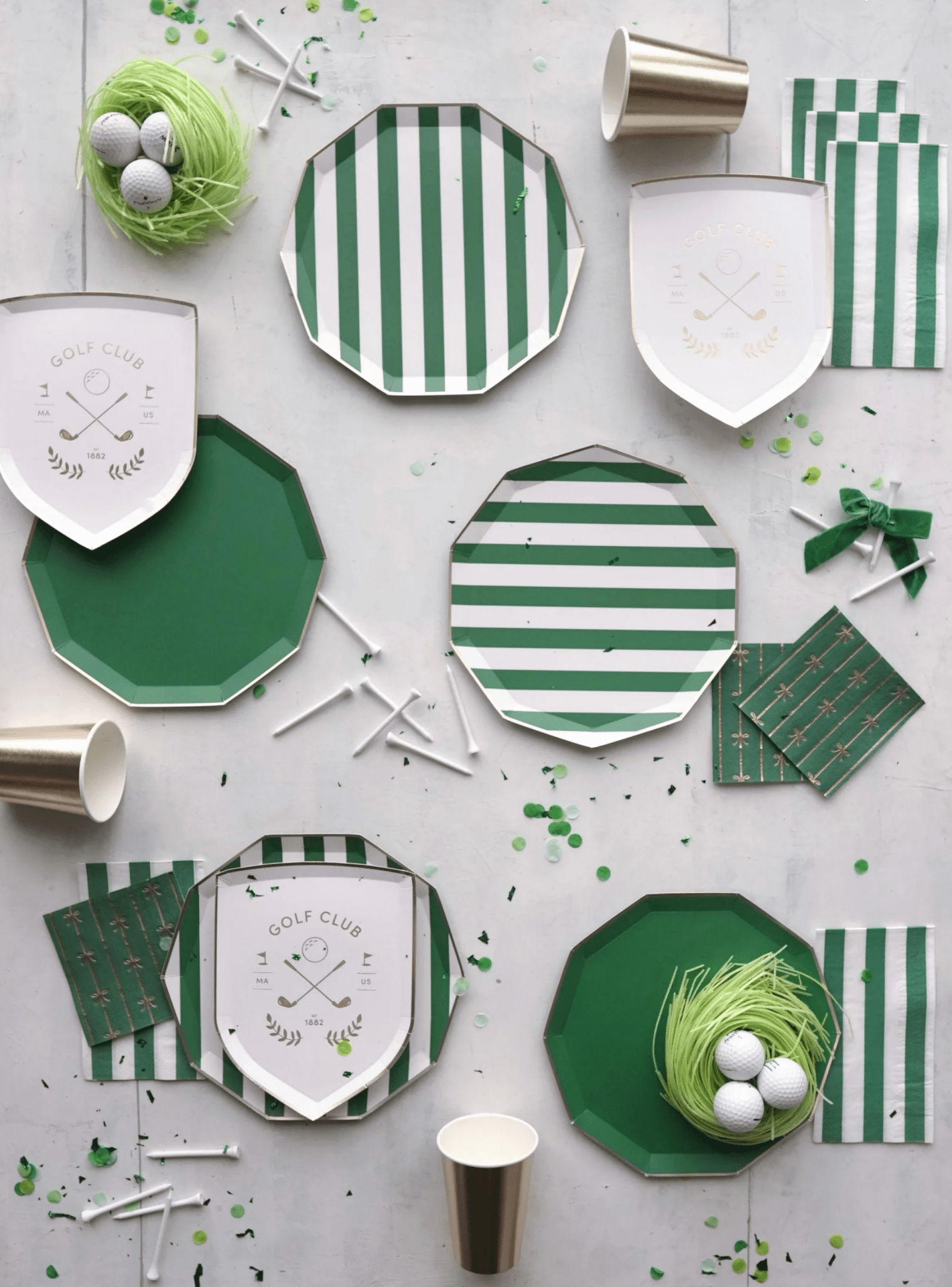 Golf Club Party Plates 8ct - Stesha Party