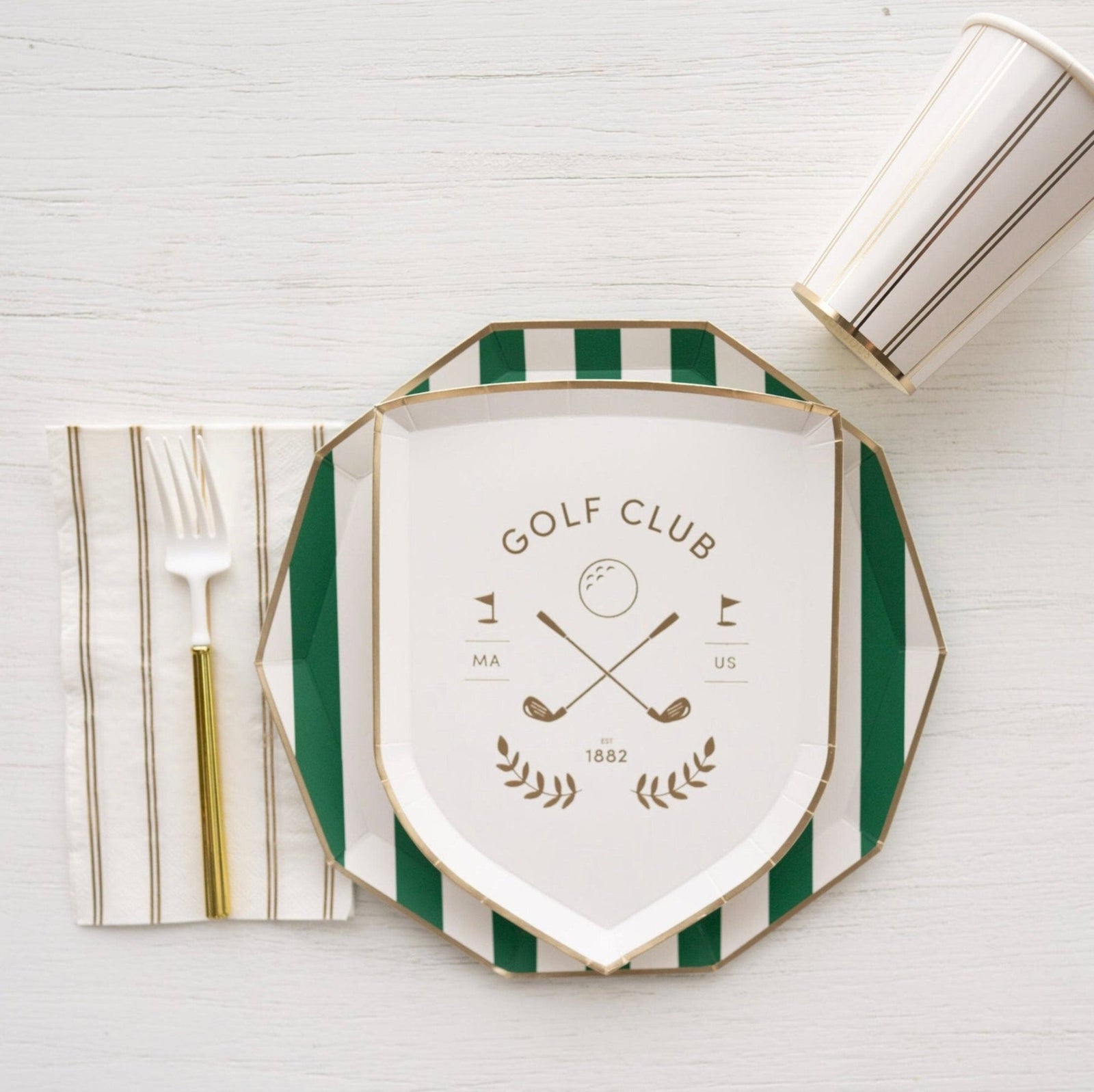 Golf Club Party Plates 8ct - Stesha Party