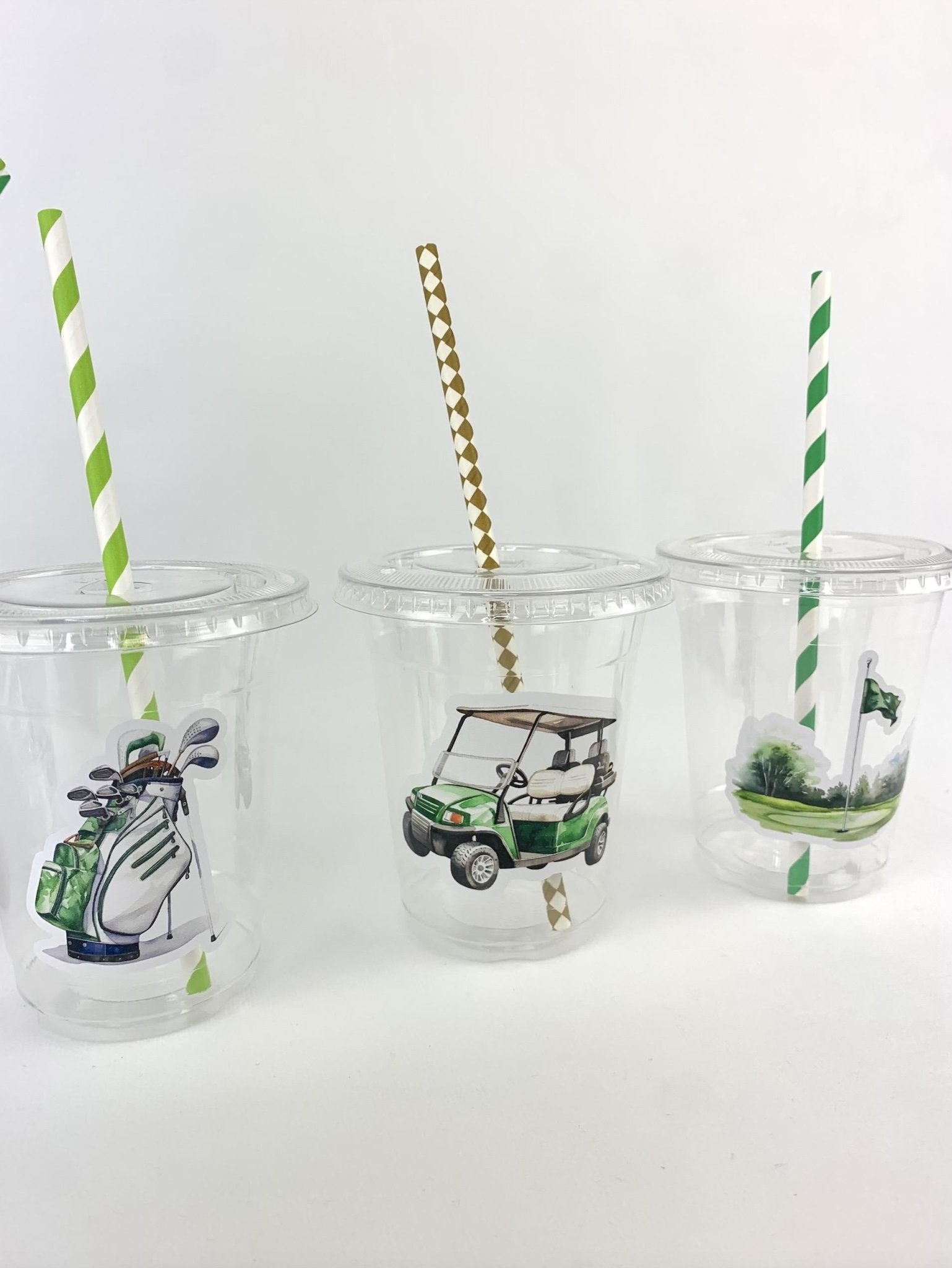 Golf Party Plastic Drink Cups 12ct - Stesha Party