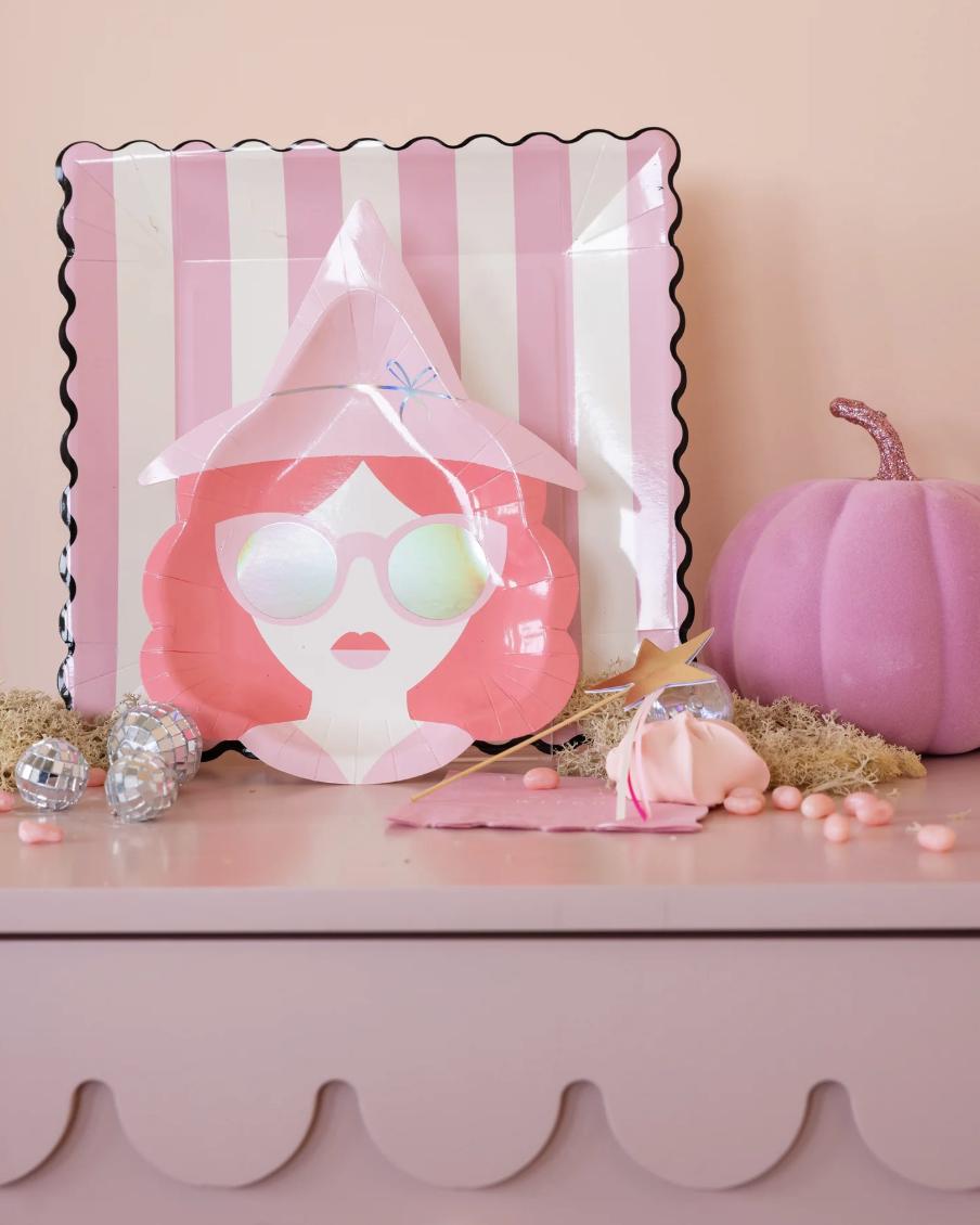 Good Witch Halloween Plates 8ct - Stesha Party