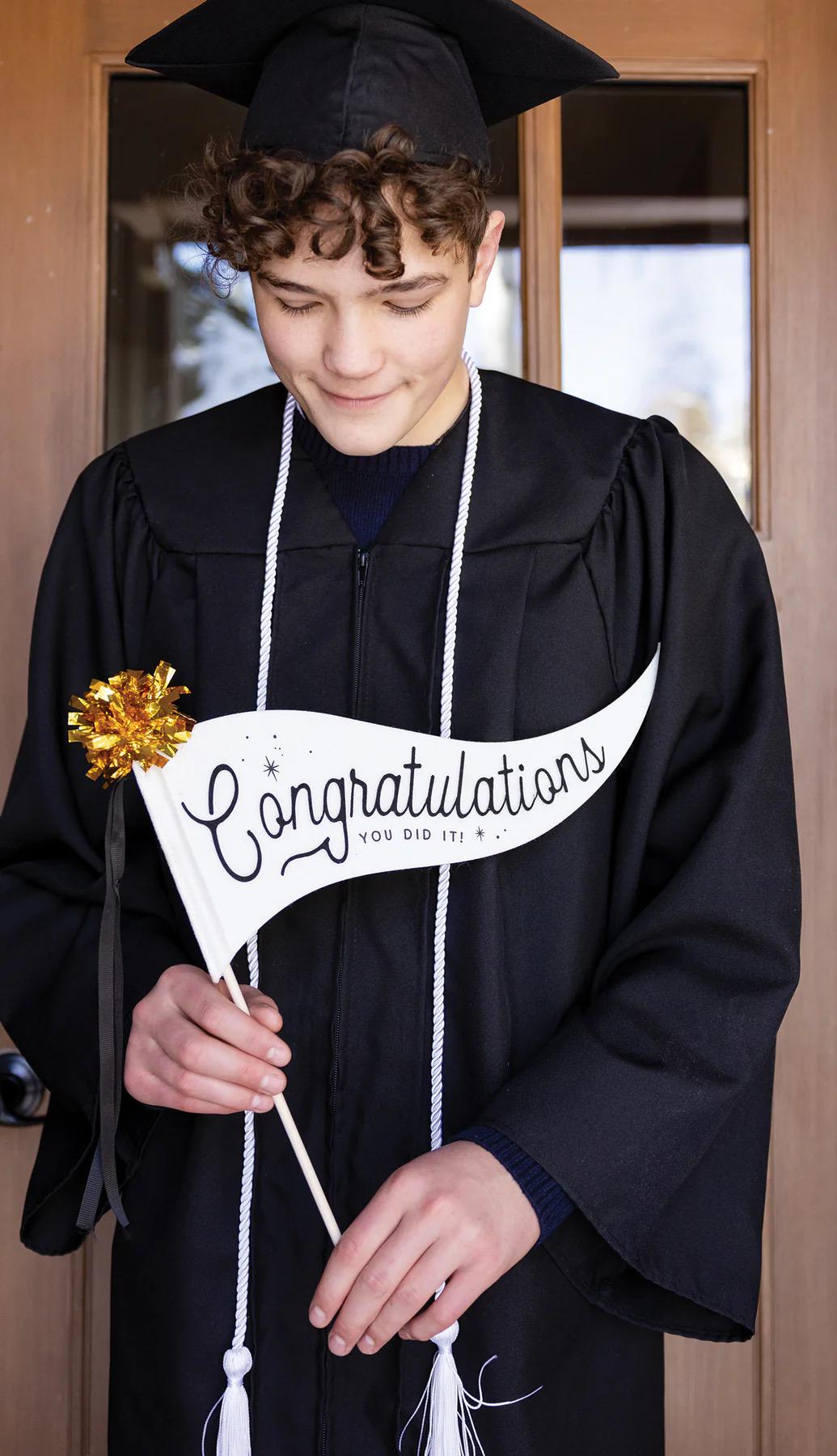 Graduation Felt Pennant Banner - Stesha Party