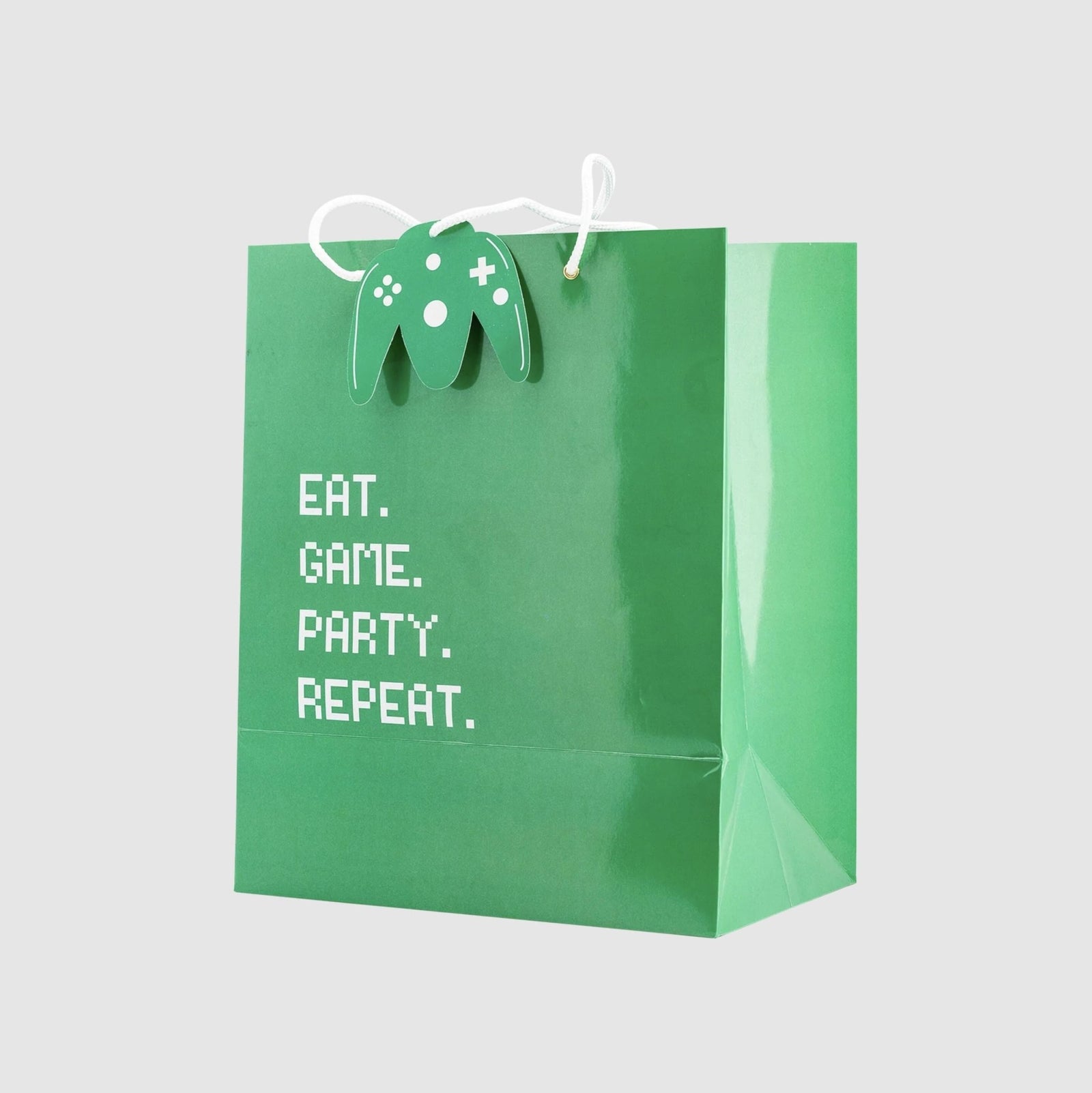 Green & Blue Video Game Birthday Gift Bags 3ct - Stesha Party