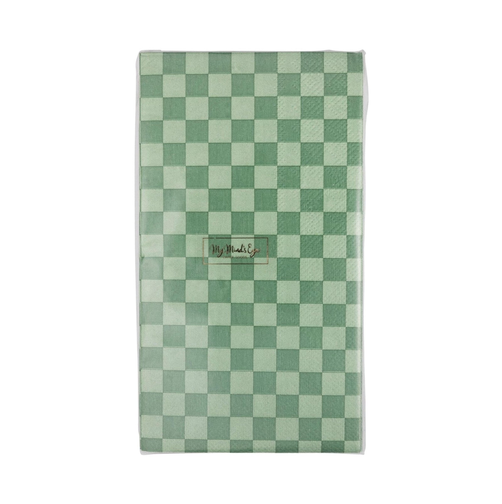 Green Checkered Party Napkins - Stesha Party