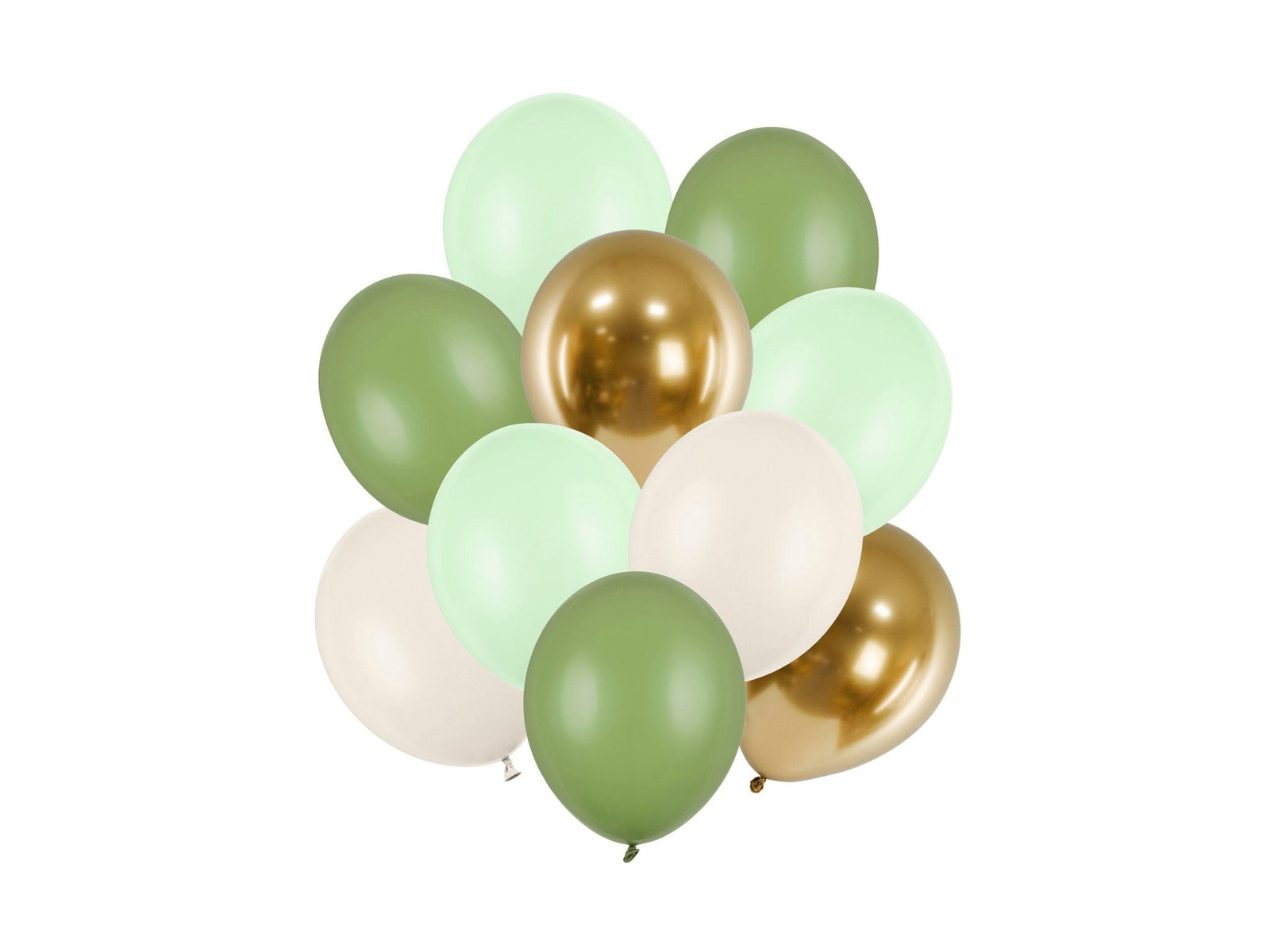 Green & Gold Balloon Bouquet - Stesha Party