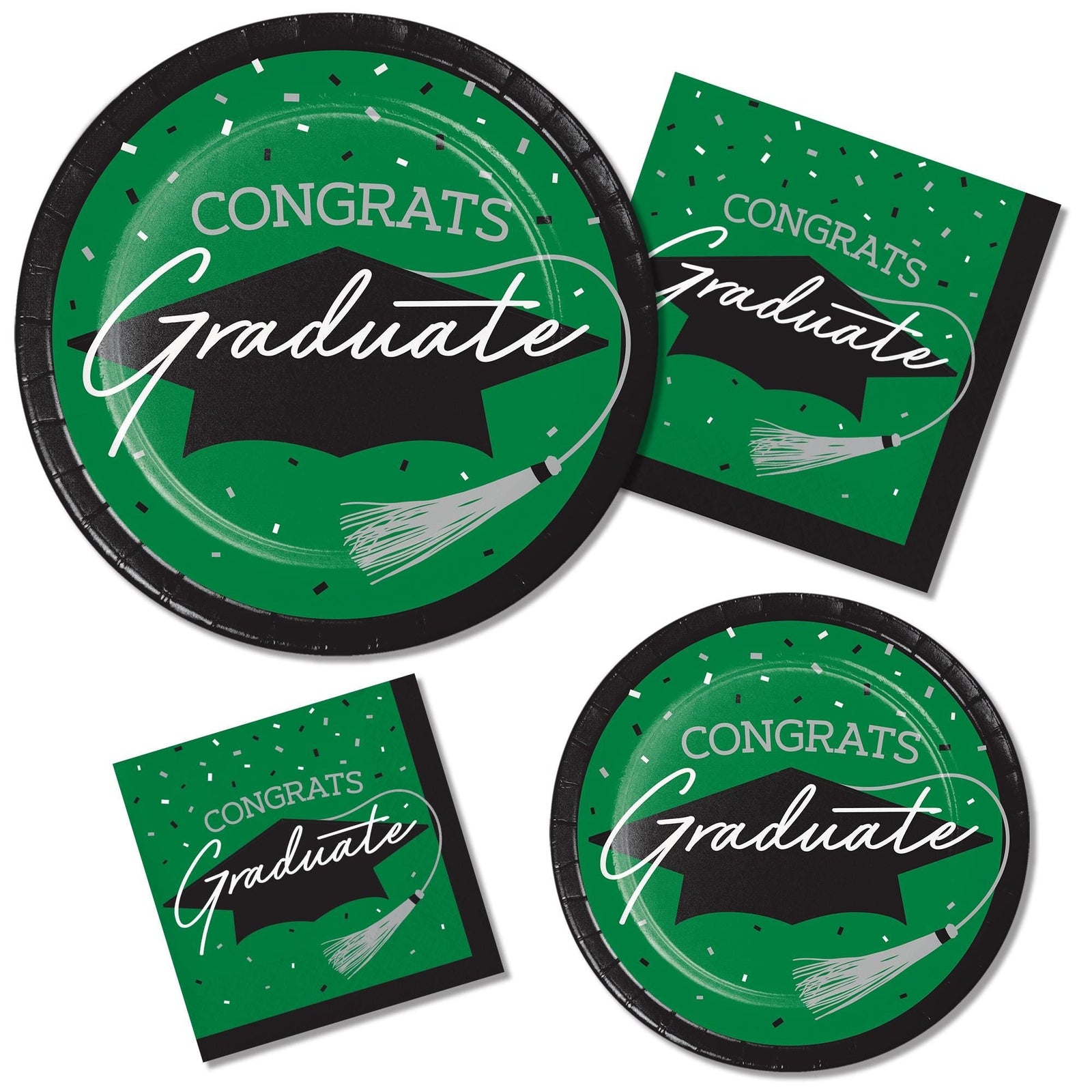 Green Graduation Party Napkins 36ct - Stesha Party