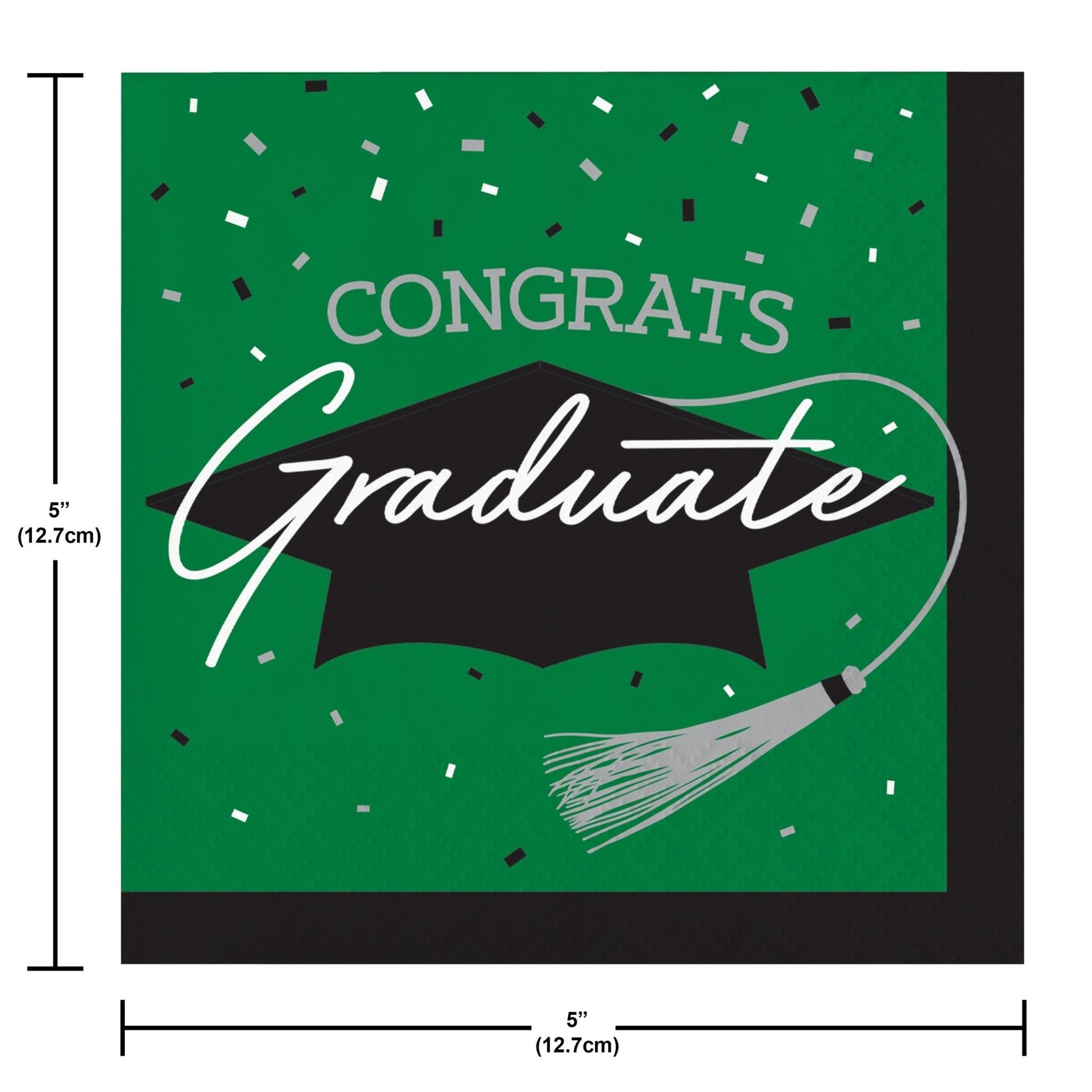 Green Graduation Party Napkins 36ct - Stesha Party